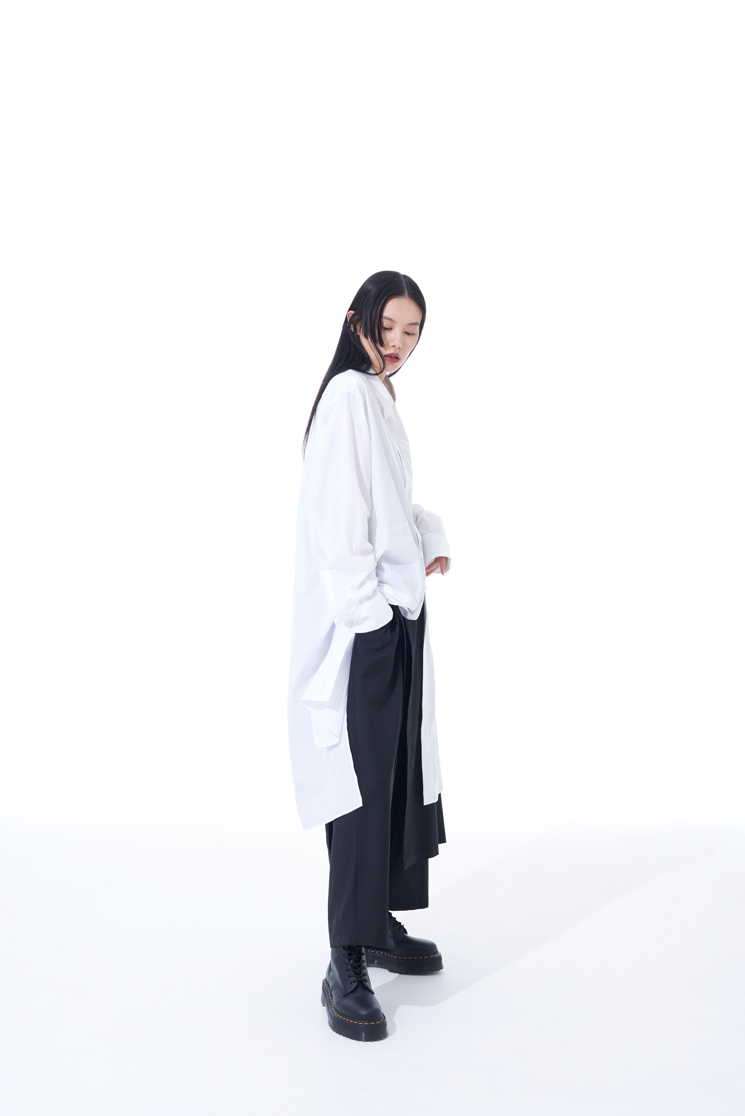 T/W GABARDINE LEFT WRAP PANTS(M Black): S'YTE｜THE SHOP YOHJI YAMAMOTO