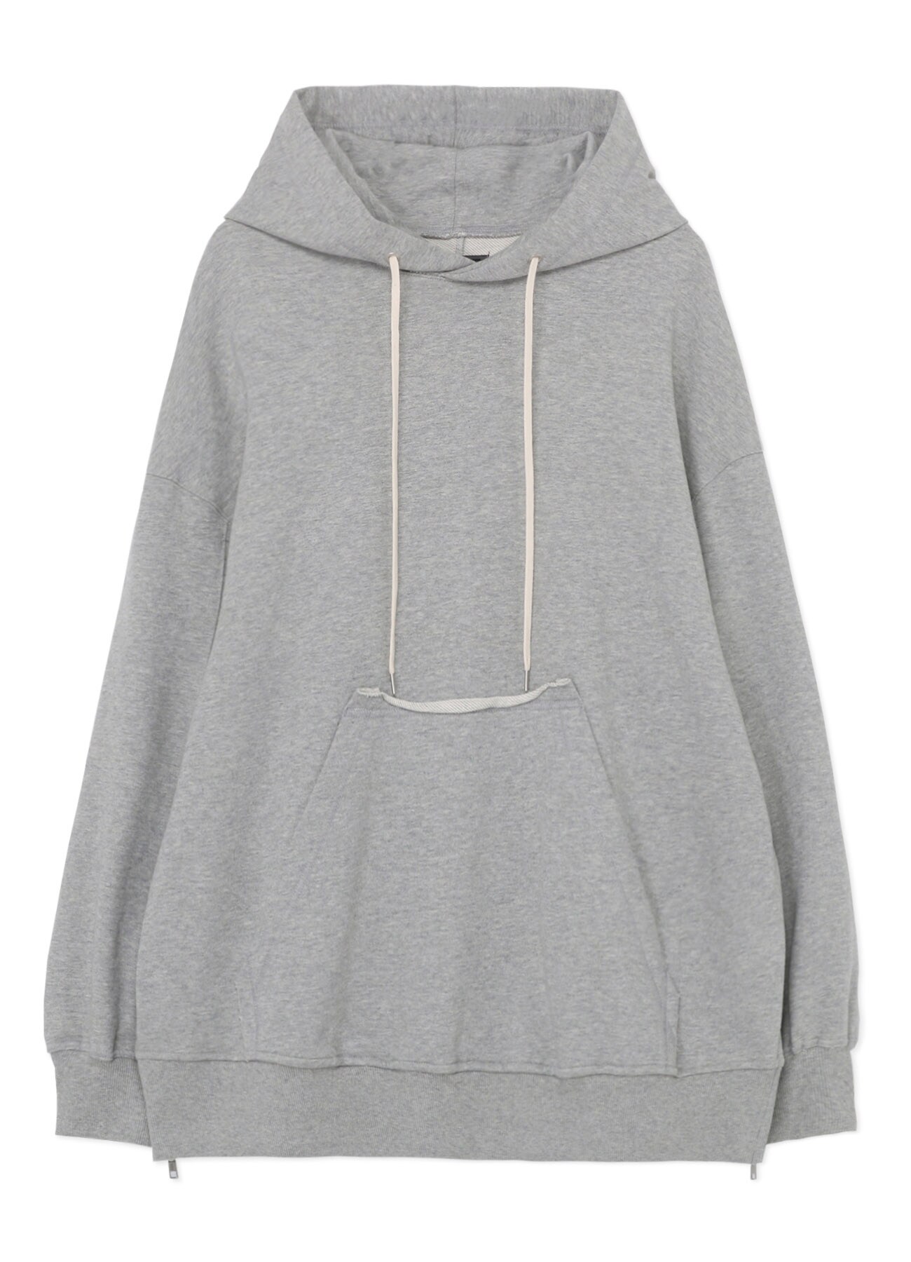 COTTON FLEECE SIDE ZIP BIG HOODIE(M Gray): S'YTE｜THE SHOP YOHJI