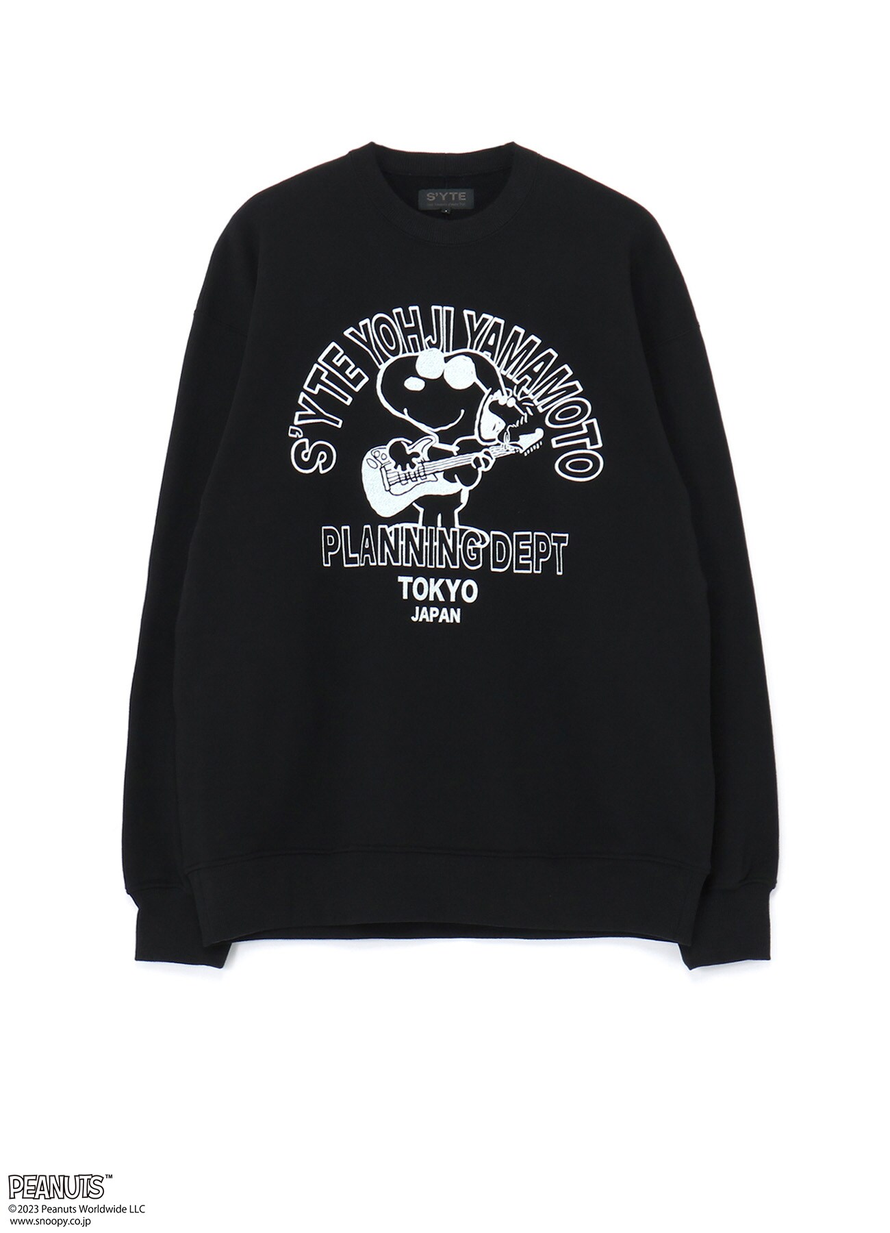 S'YTE x PEANUTS FRENCH TERRY JOE COOL & WOODSTOCK FESTIVAL  SWEATSHIRT  WITH PRINTED ILLUSTRATIONS