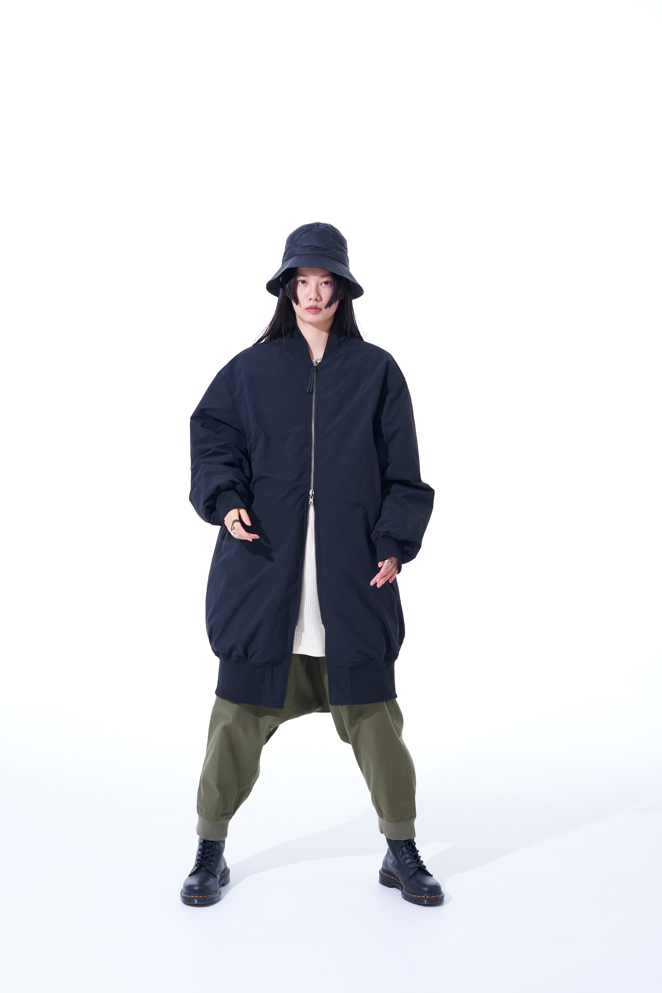 【S'YTE x TAION】Collaboration Collection QUILTED DOWN REVERSIBLE LONG MA-1