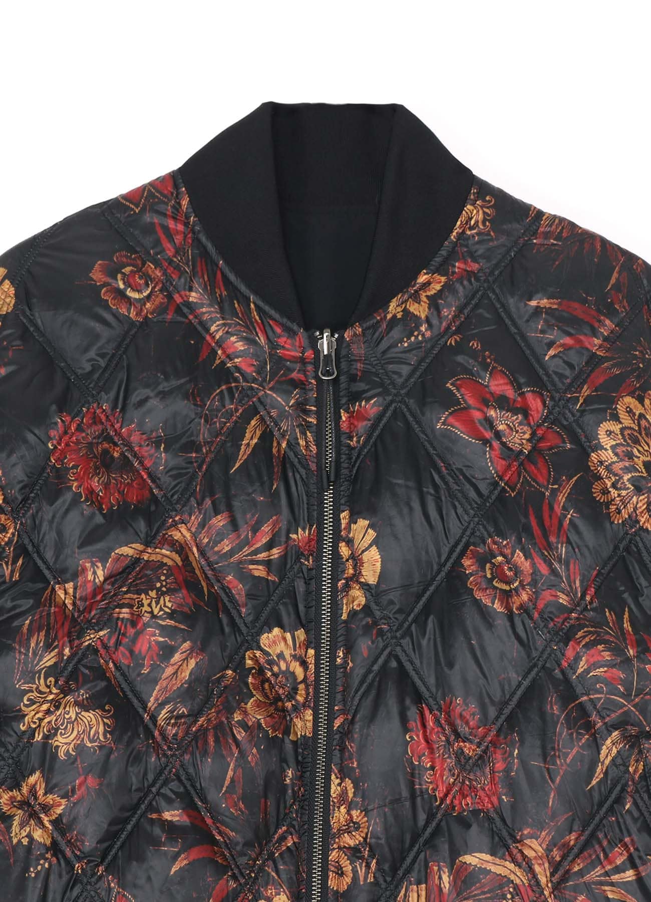 【S'YTE x TAION】Collaboration Collection FLORAL PATTERN QUILTED DOWN REVERSIBLE LONG MA-1