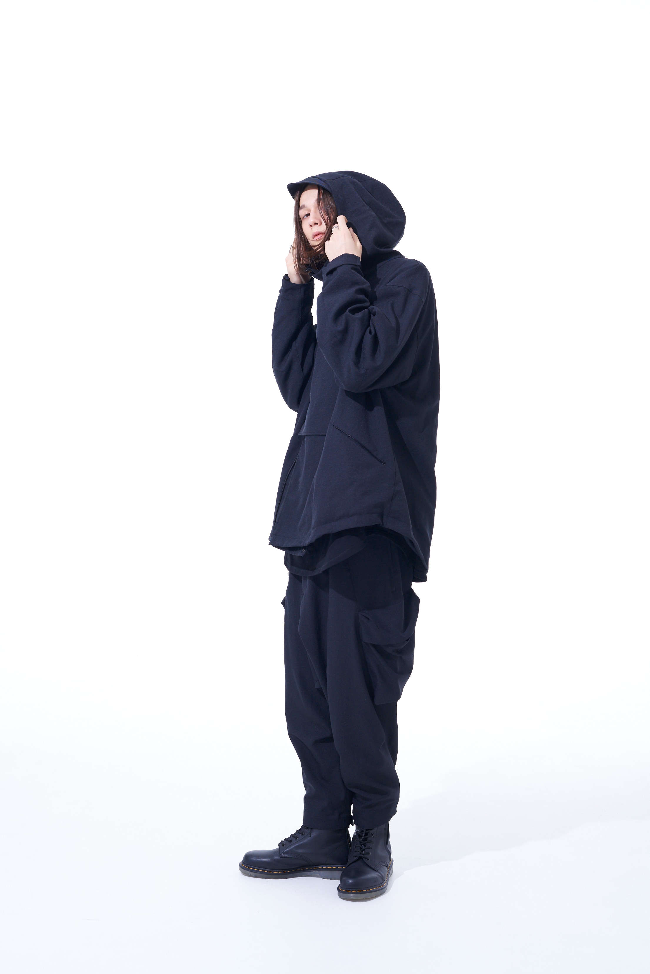 PE/STRETCH TWILL OVERSIZED HOODED PARKA WITH FUNCTIONAL LINING(M 