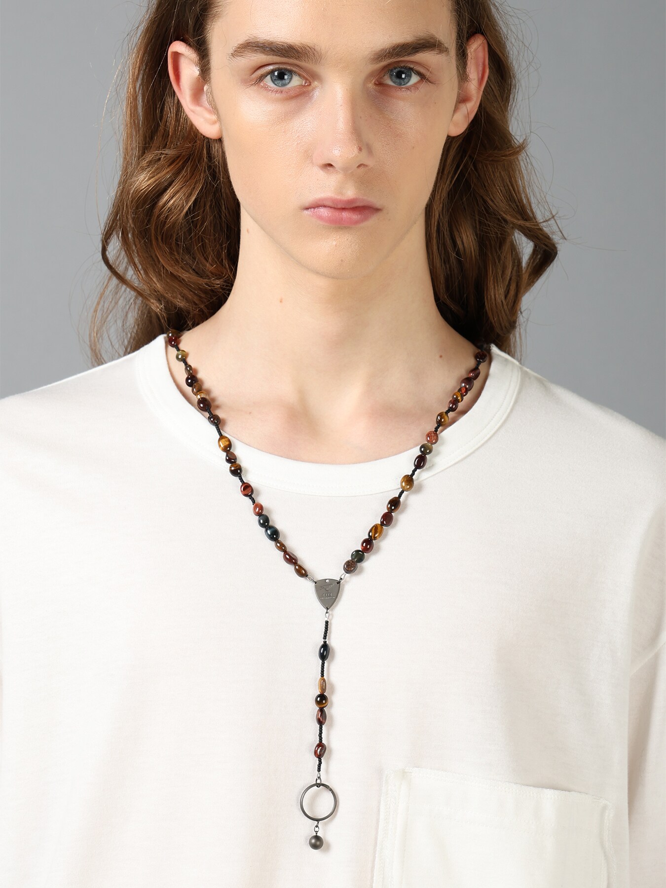 TIGER'S EYE ROSARY NECKLACE
