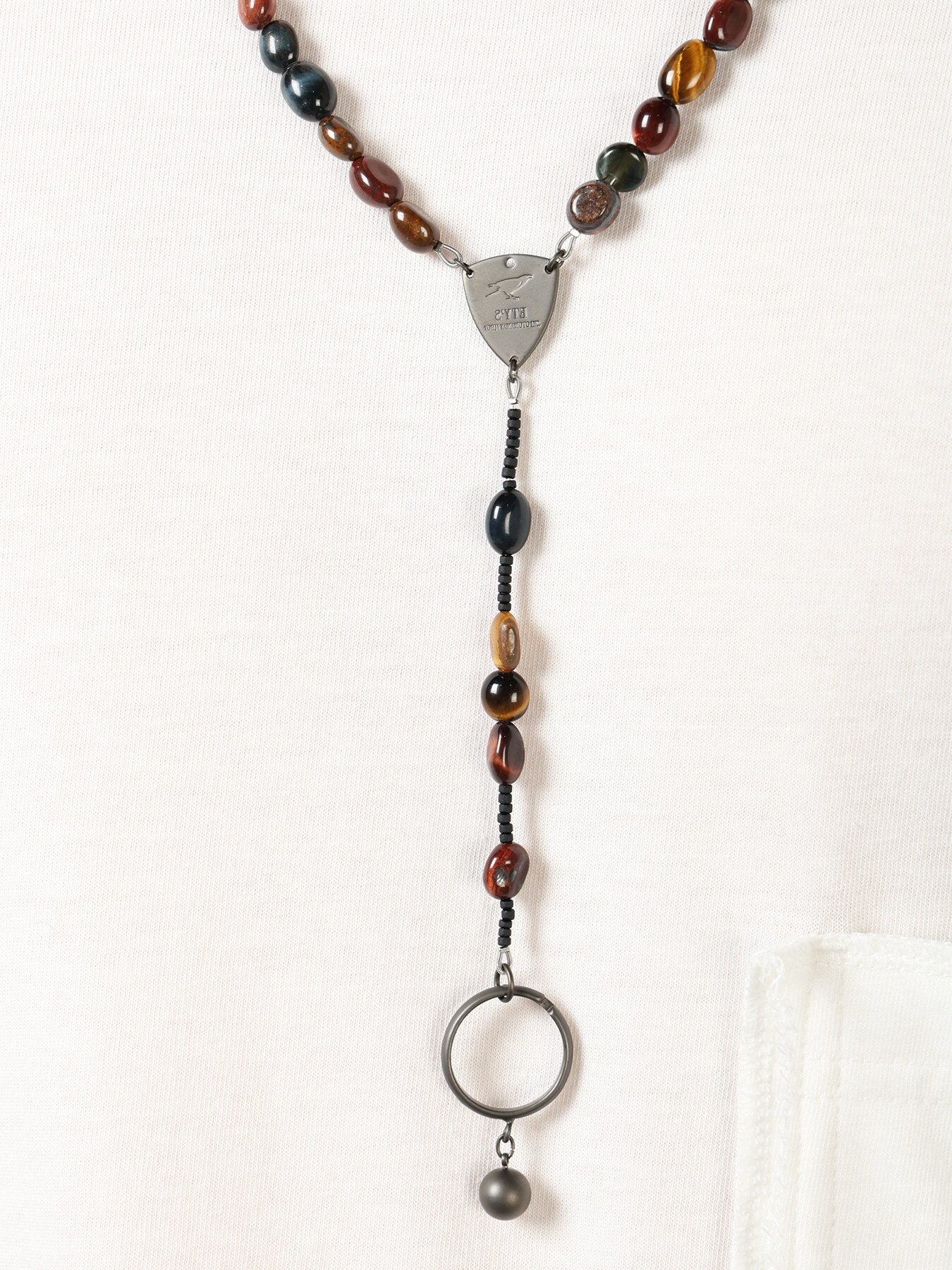 TIGER'S EYE ROSARY NECKLACE