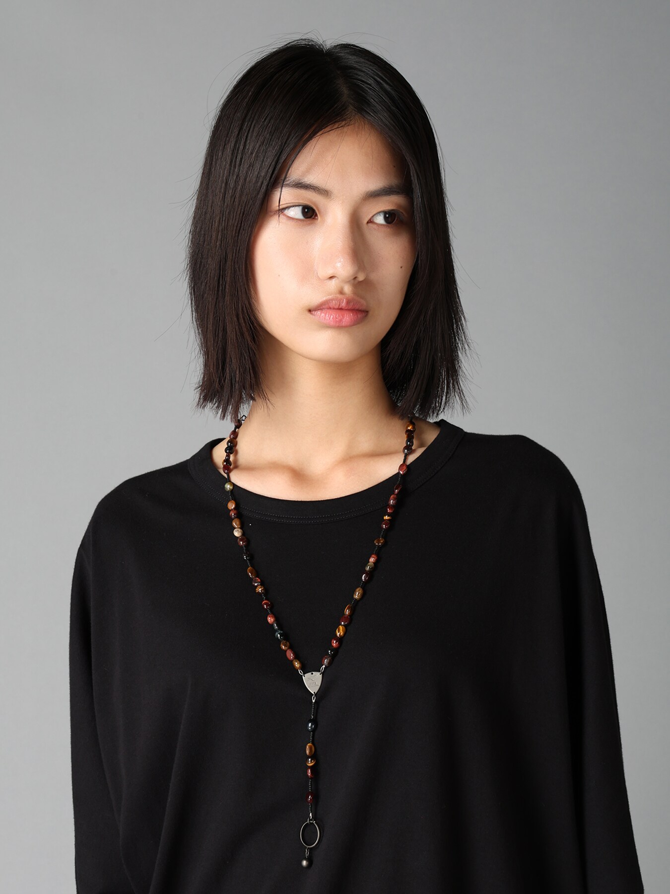 TIGER'S EYE ROSARY NECKLACE
