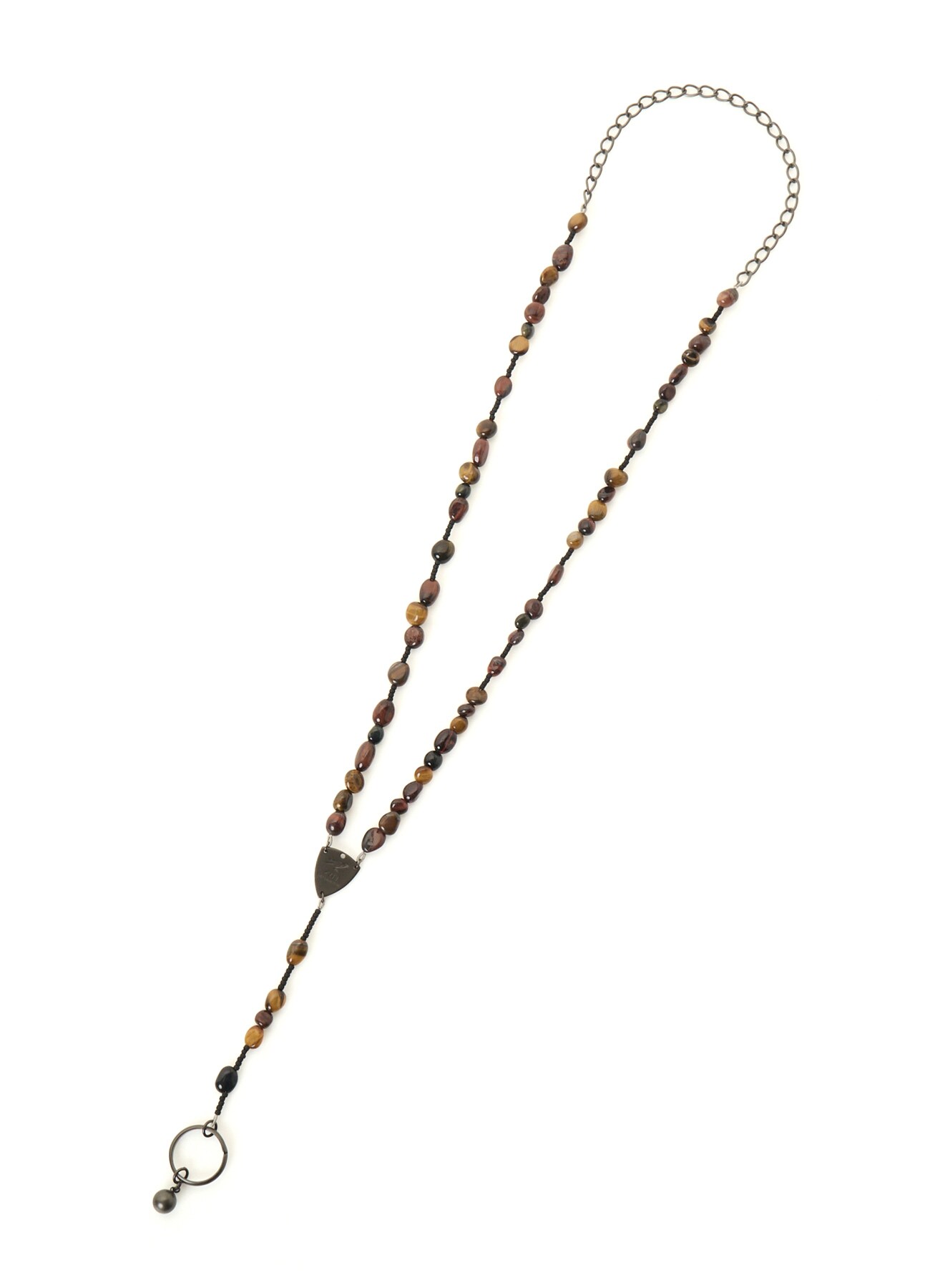 TIGER'S EYE ROSARY NECKLACE