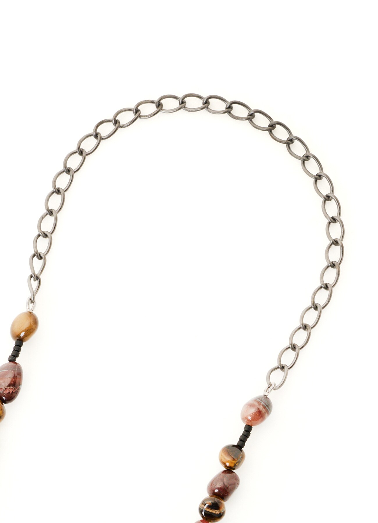 TIGER'S EYE ROSARY NECKLACE
