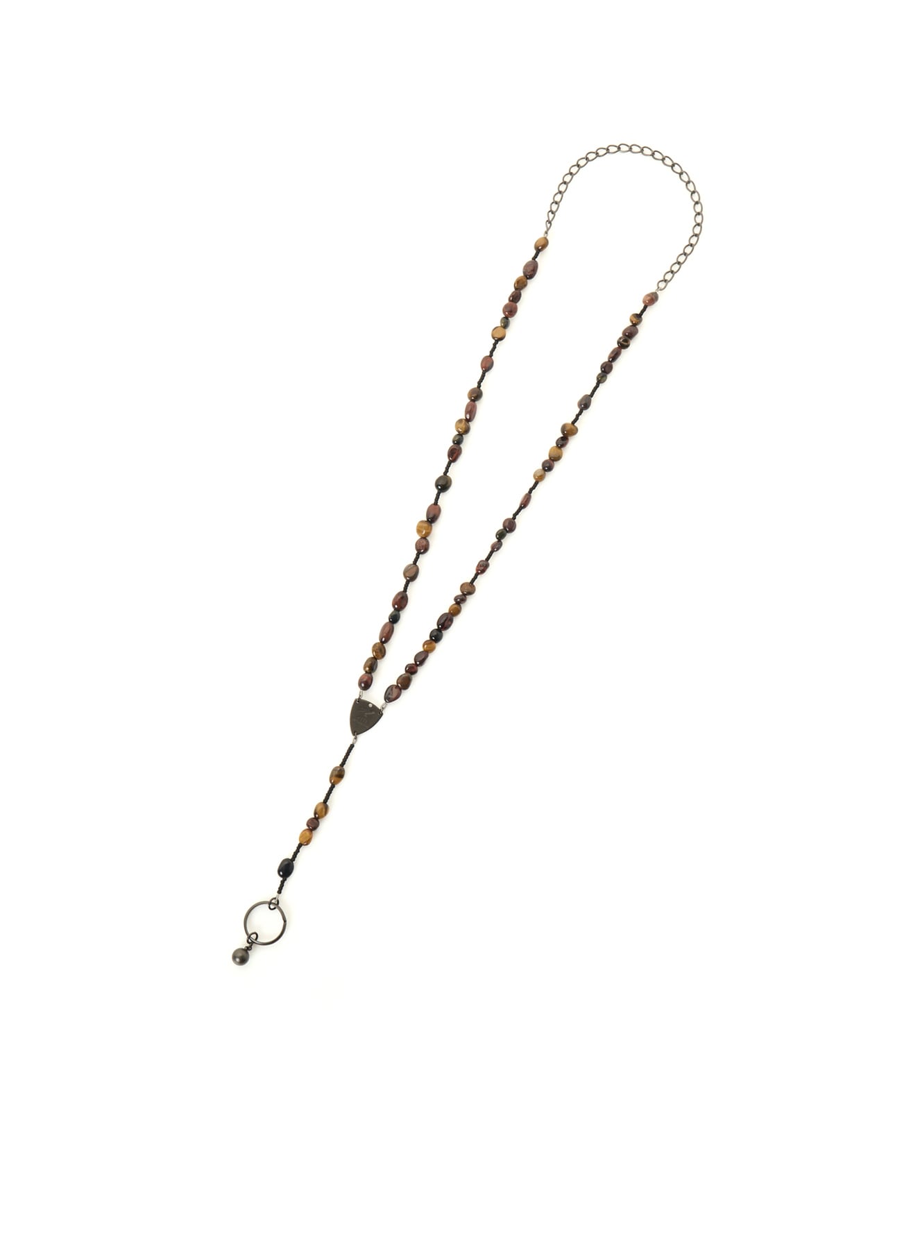 TIGER'S EYE ROSARY NECKLACE