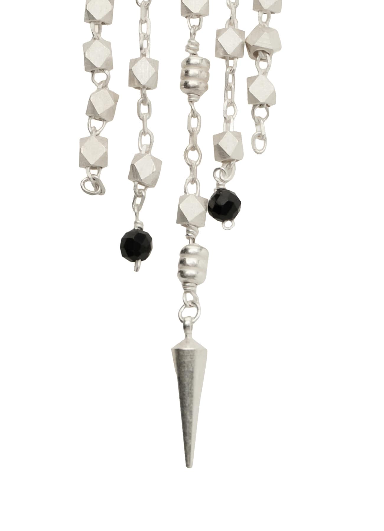 BEADED TASSEL EAR CUFF
