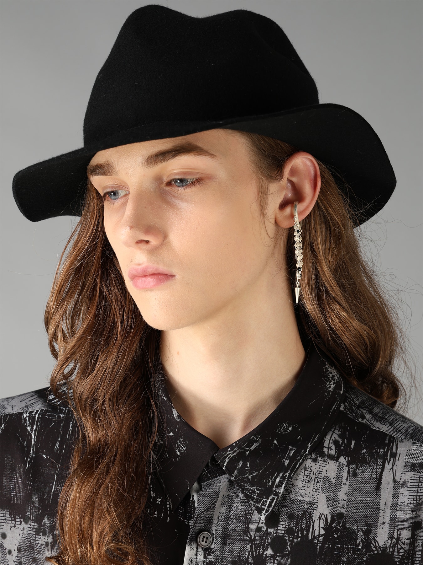 BEADED TASSEL EAR CUFF