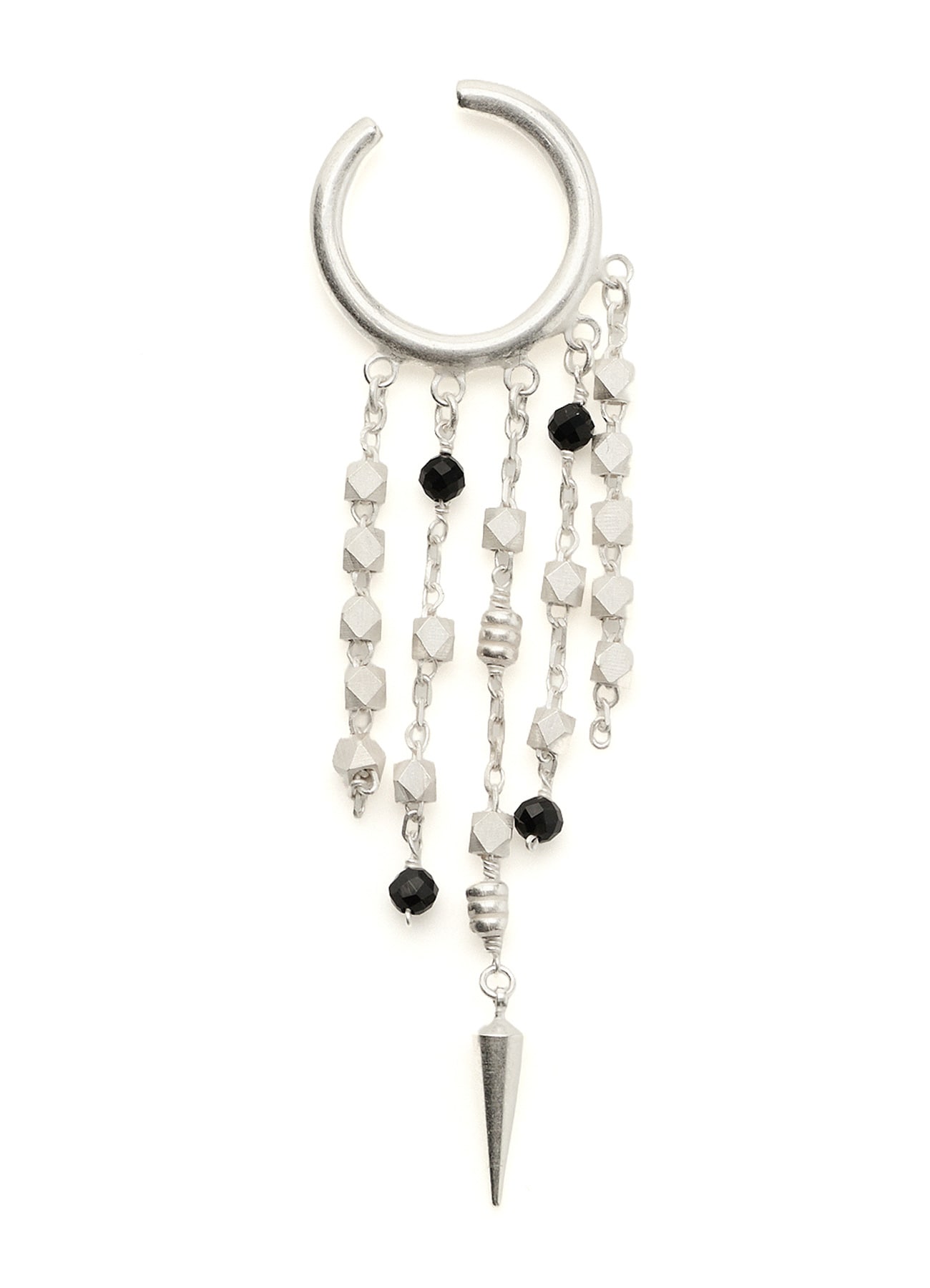 BEADED TASSEL EAR CUFF