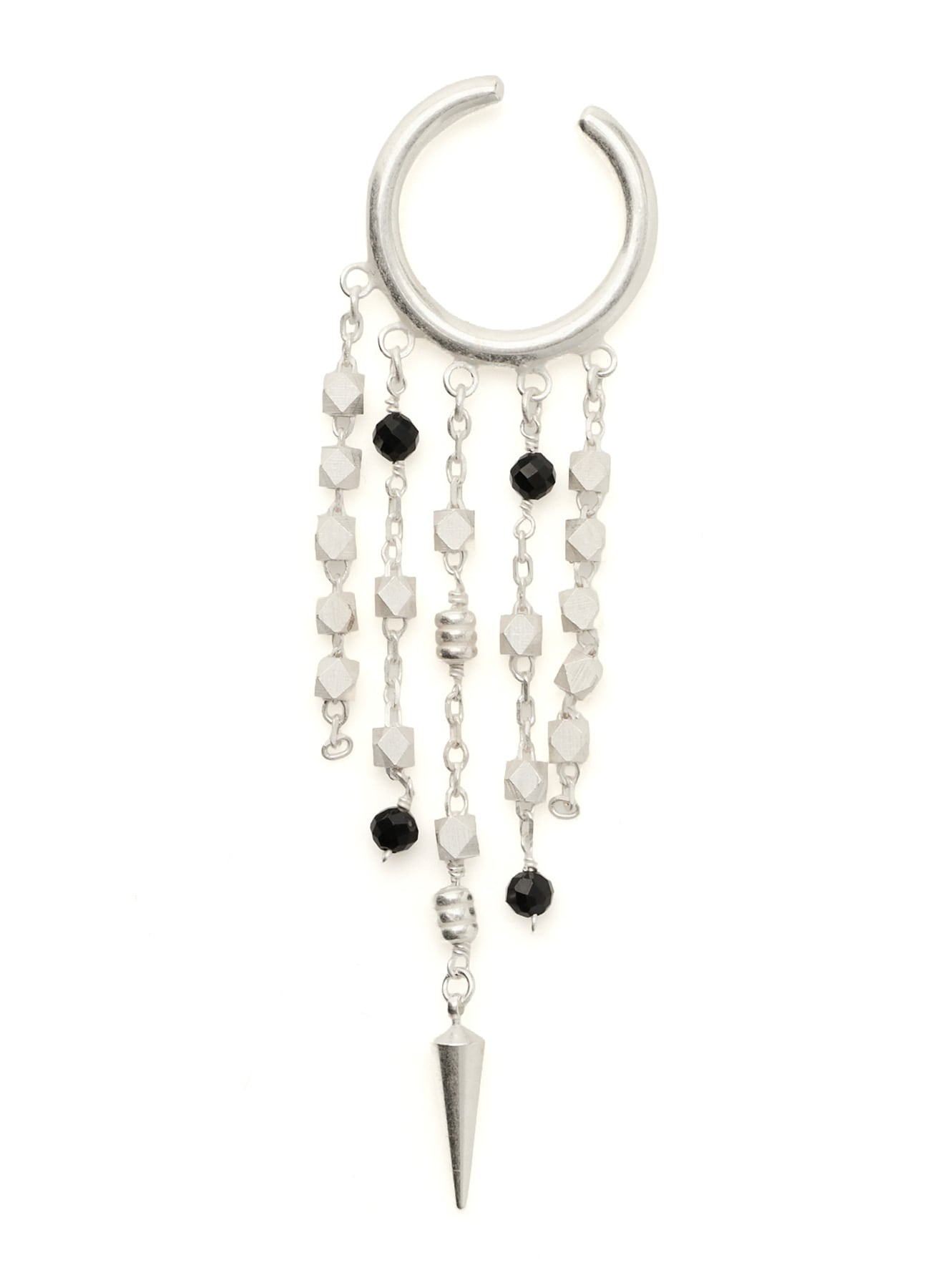BEADED TASSEL EAR CUFF