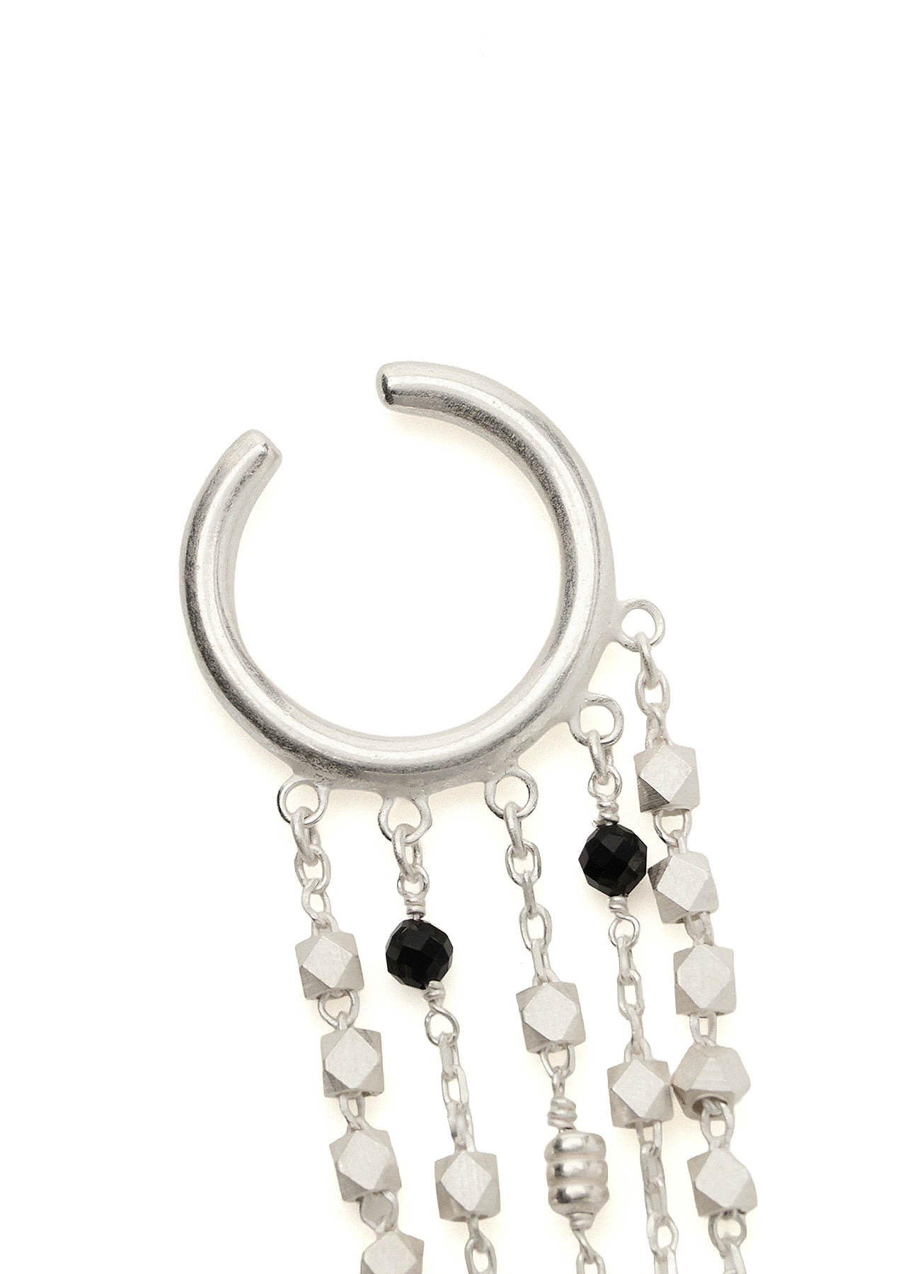 BEADED TASSEL EAR CUFF