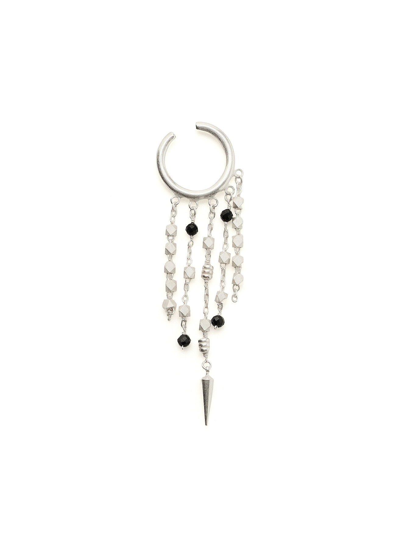 BEADED TASSEL EAR CUFF