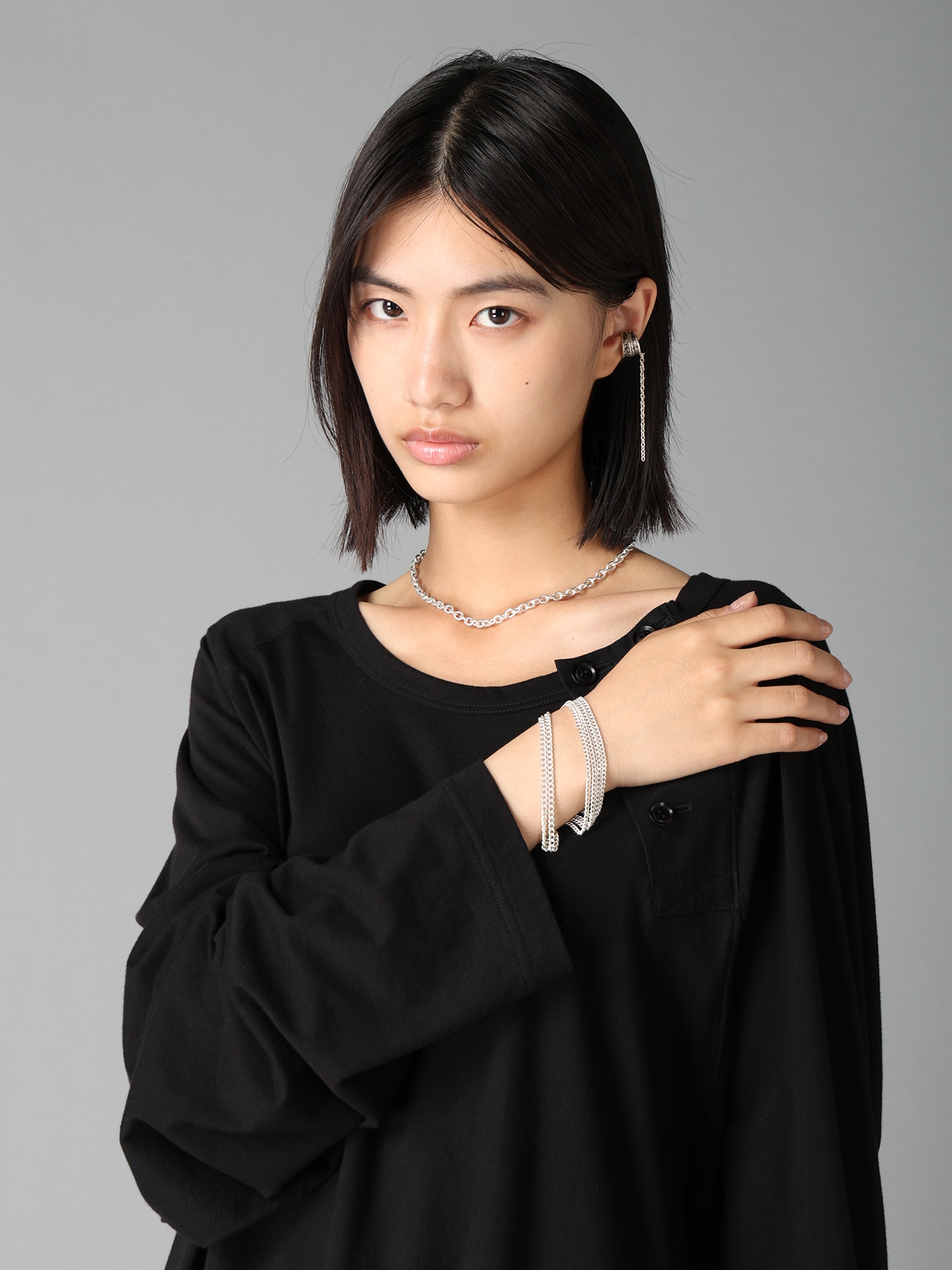 BRASS 2-WAY BRACELET NECKLACE
