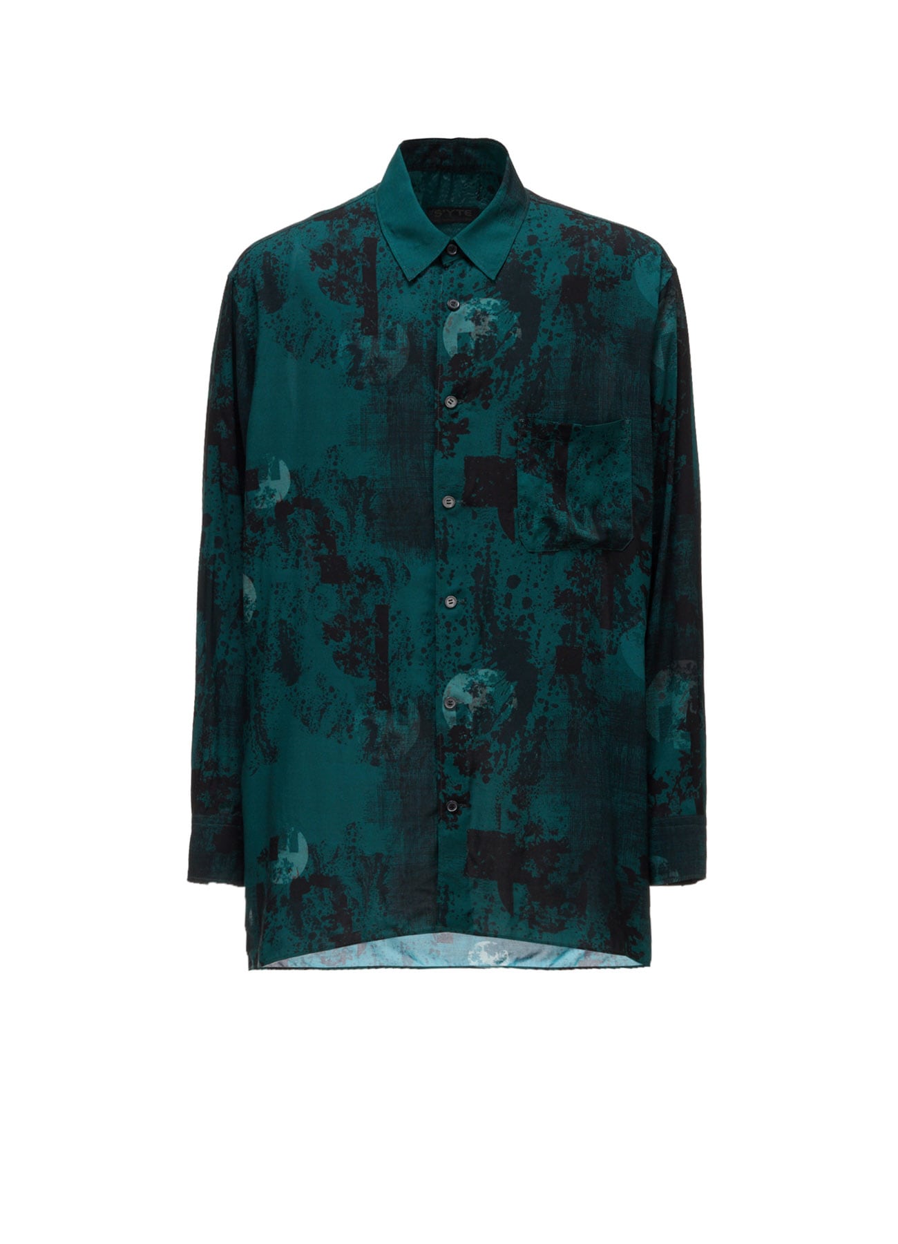 EMERALD PRINTED RAYON REGULAR SHIRT