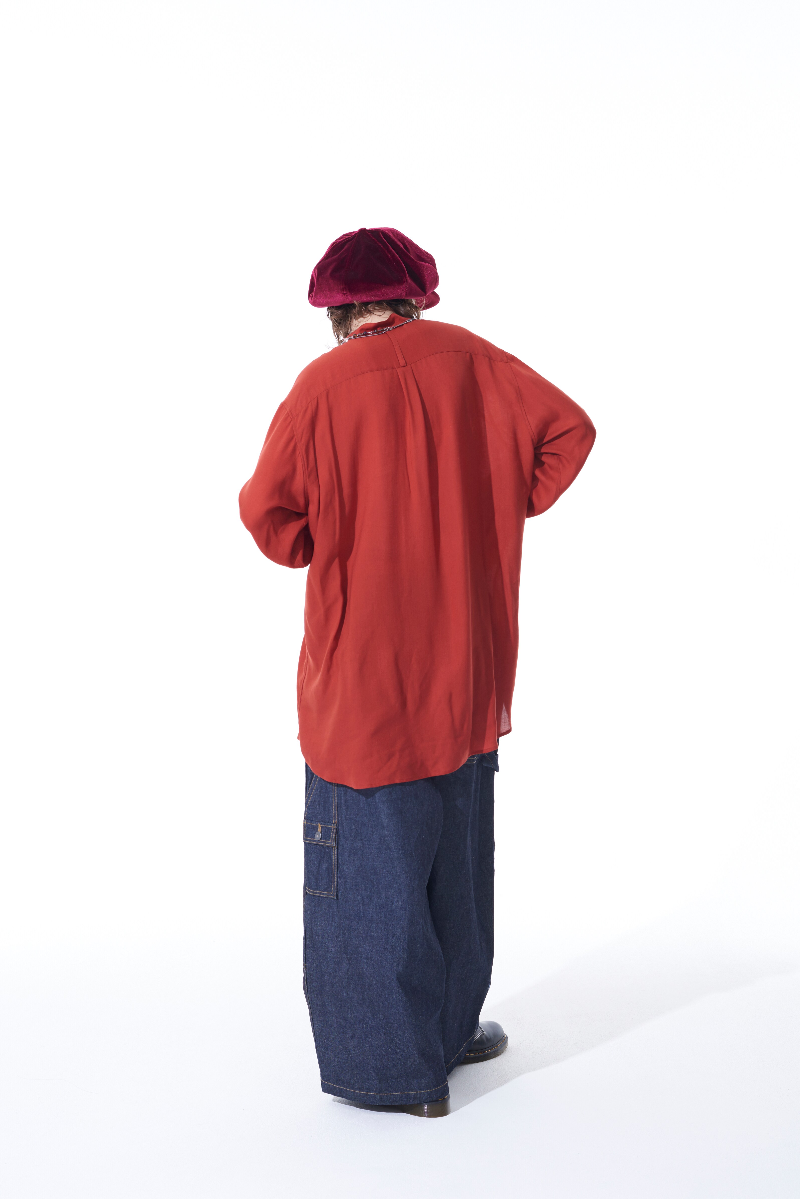 LYOCELL/VIERA STAND COLLAR SHIRT(M Red): S'YTE｜THE SHOP YOHJI