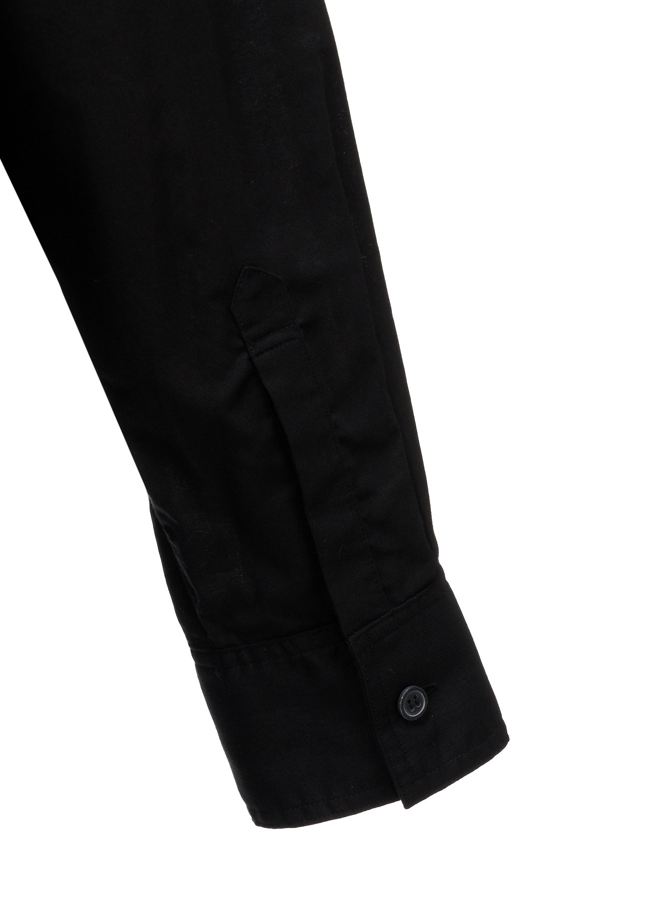 COTTON TWILL VEST-FRONT COLLARLESS SHIRT