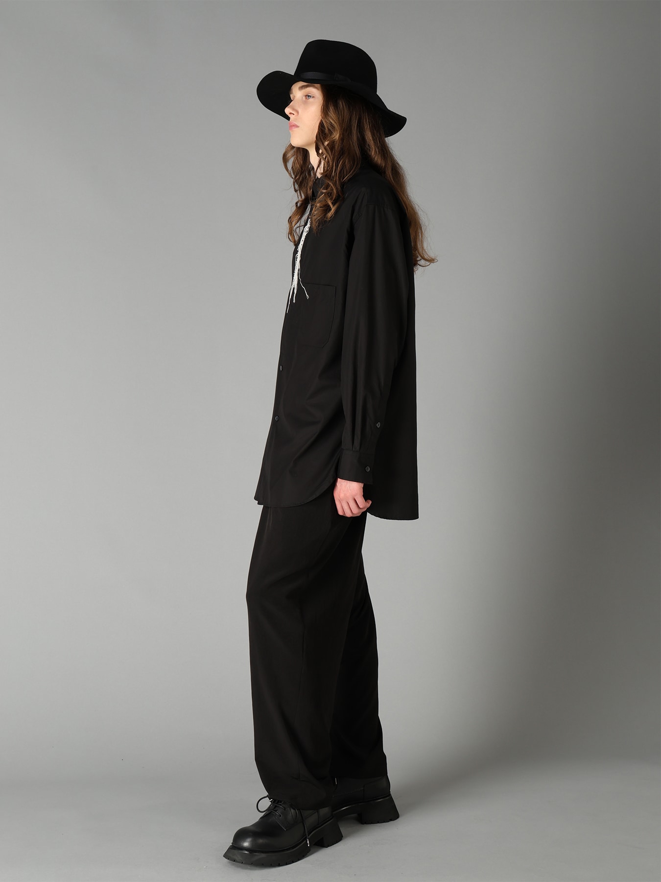 100/2 COTTON BROAD HALF CONCEALED PLACKET RAGULAR SHIRT