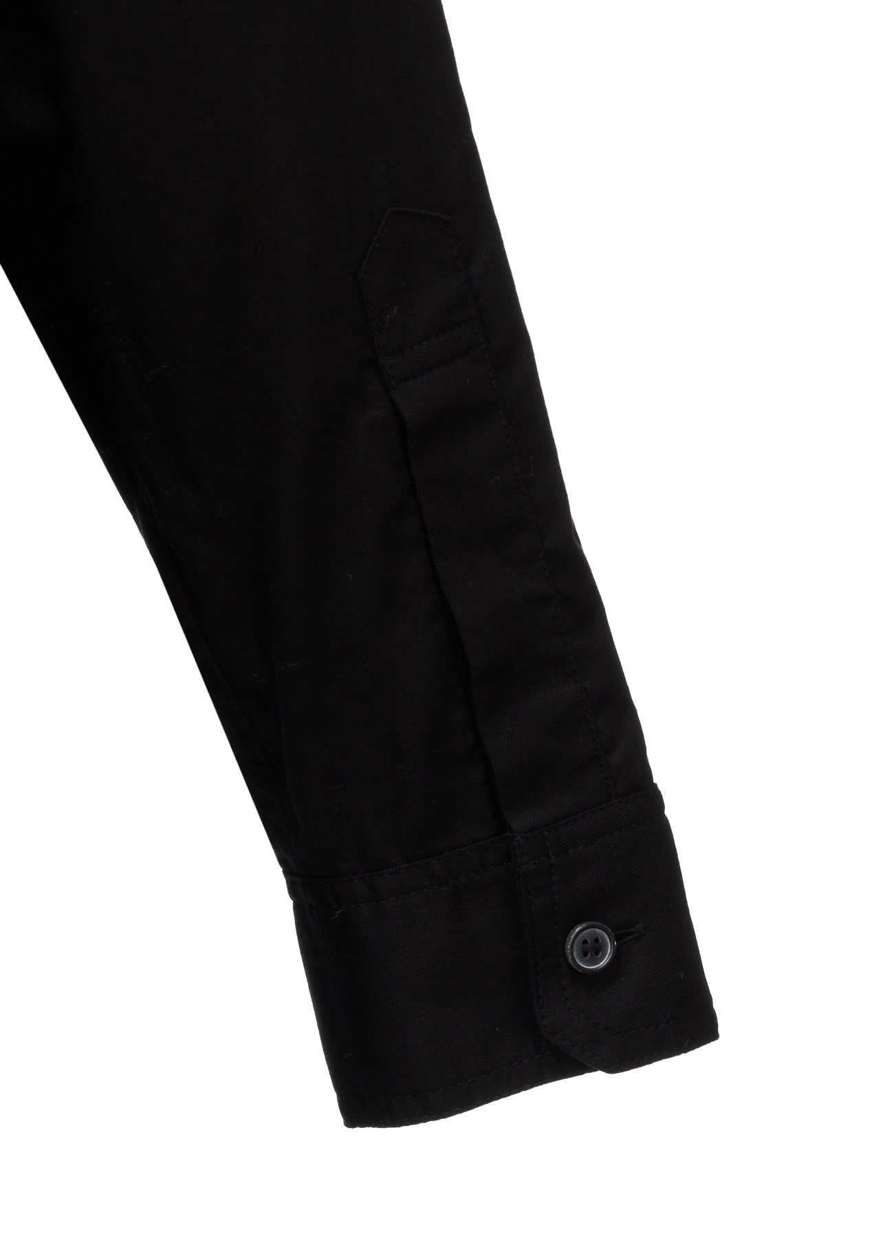 COTTON TWILL PATCHWORK ZIP-UP REGULAR SHIRT