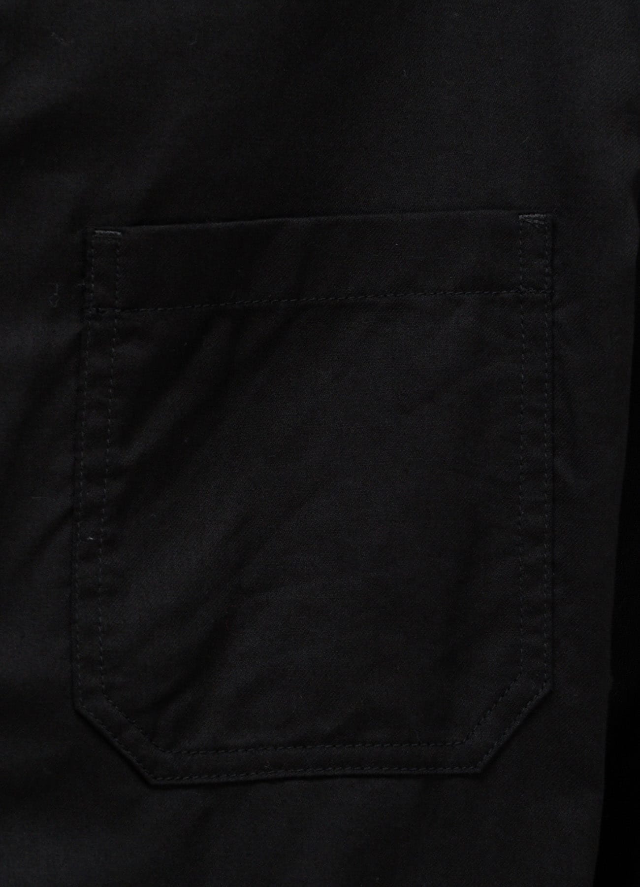 COTTON TWILL PATCHWORK ZIP-UP REGULAR SHIRT