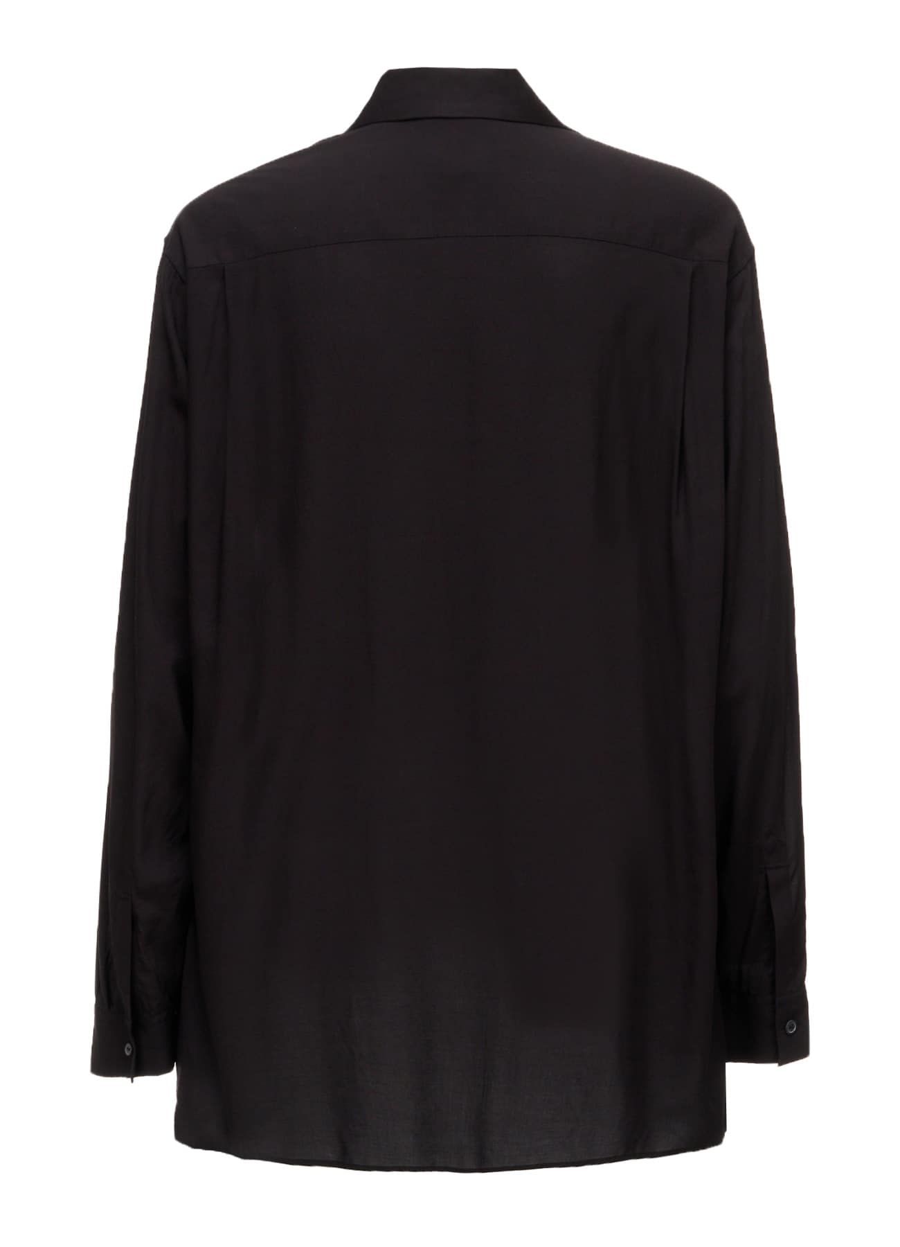 PATCHWORK FLOWER PRINT RAYON OPEN COLLAR SHIRT