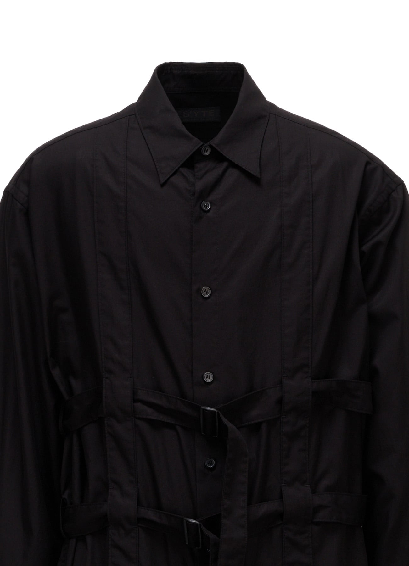 100/2 COTTON BROAD BELT DETAIL BIG SHIRT