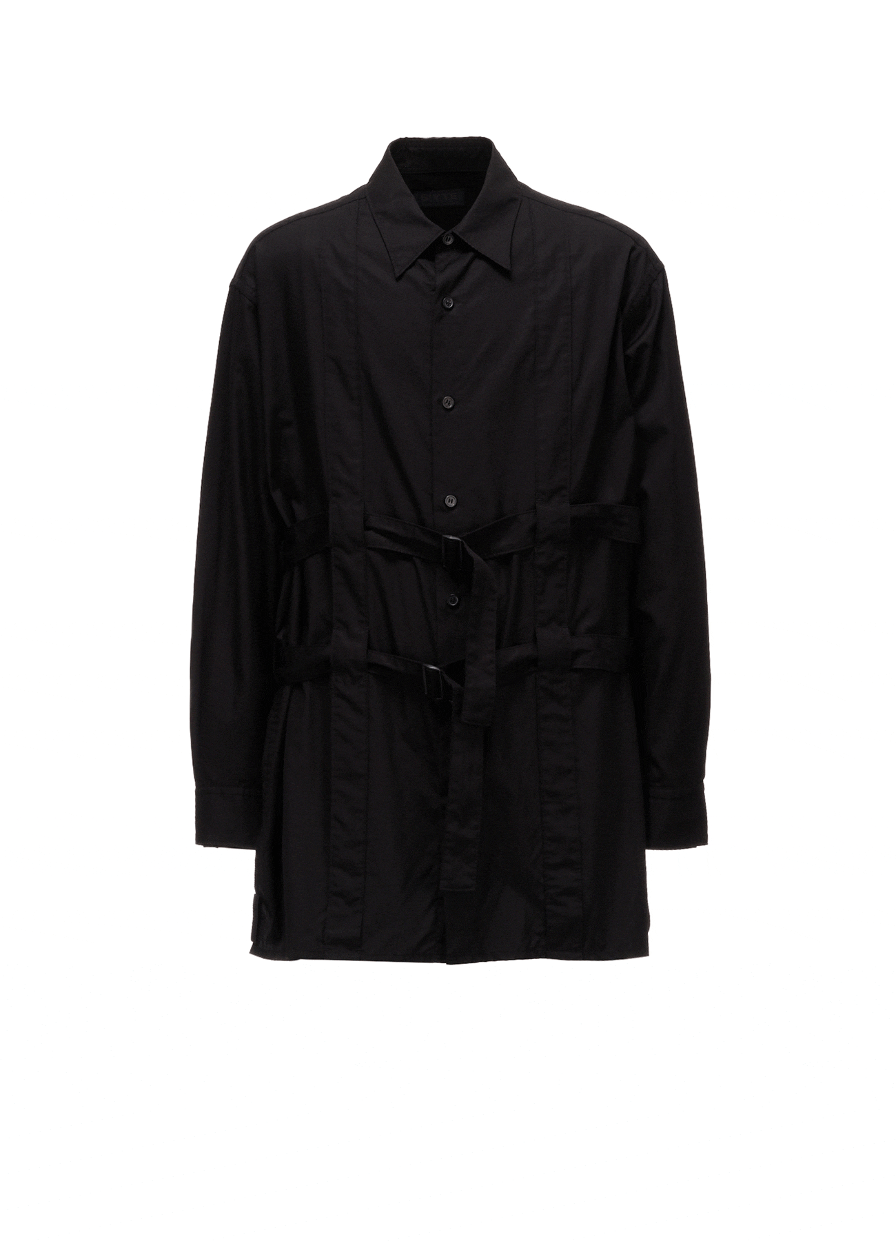 100/2 COTTON BROAD BELT DETAIL BIG SHIRT