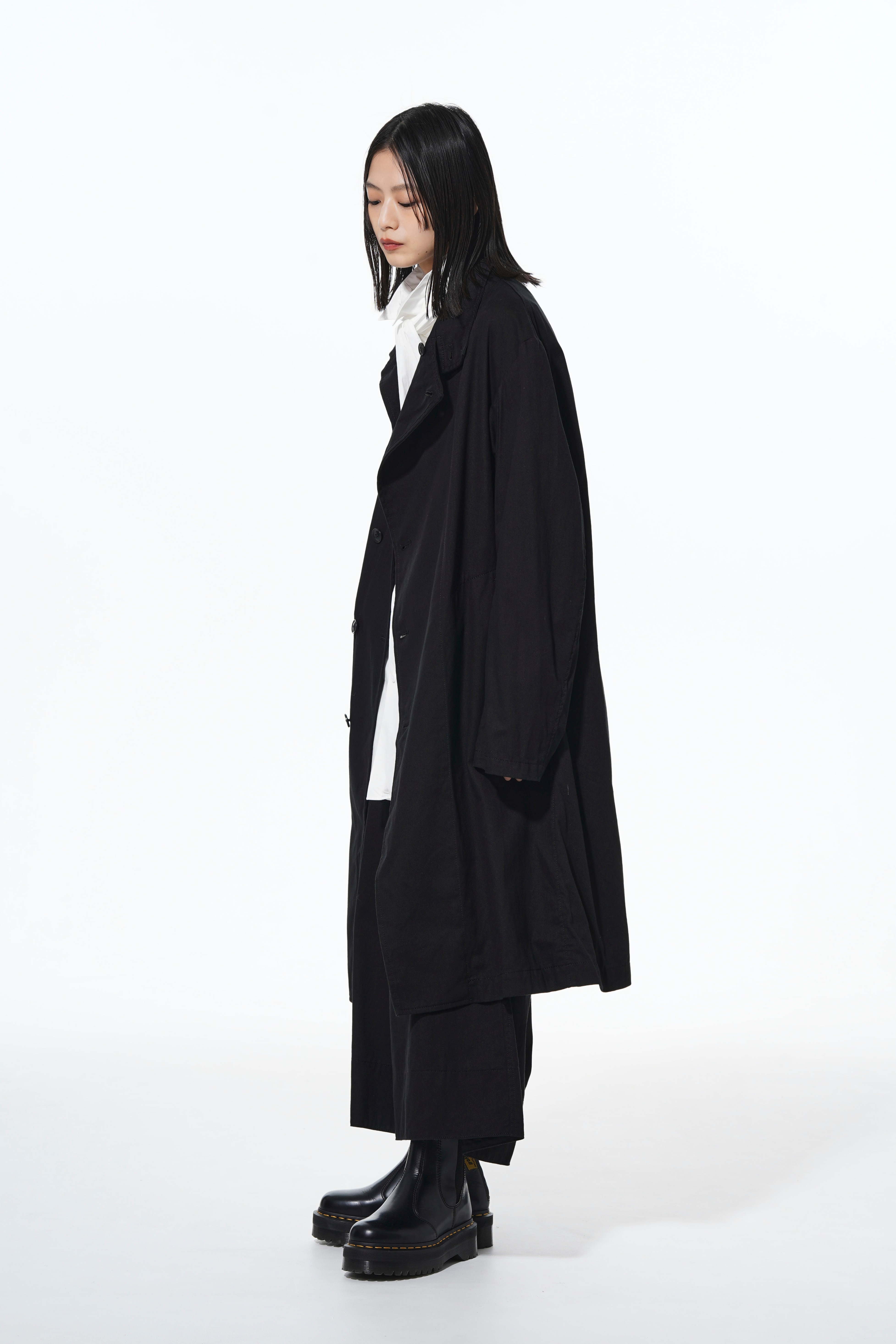 20/COTTON TWILL LONG COAT(M Black): S'YTE｜THE SHOP YOHJI YAMAMOTO