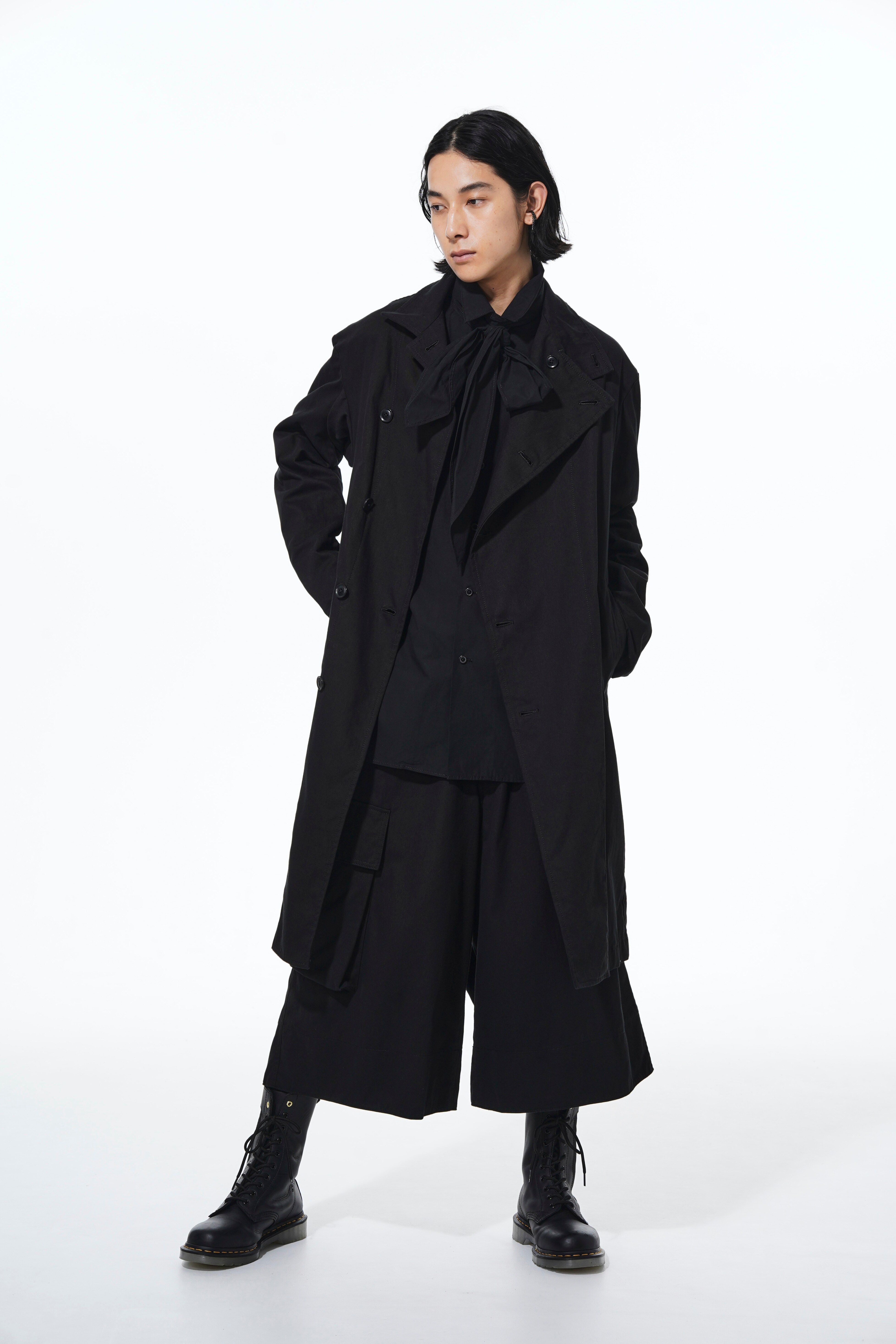 20/COTTON TWILL LONG COAT(M Black): S'YTE｜THE SHOP YOHJI YAMAMOTO