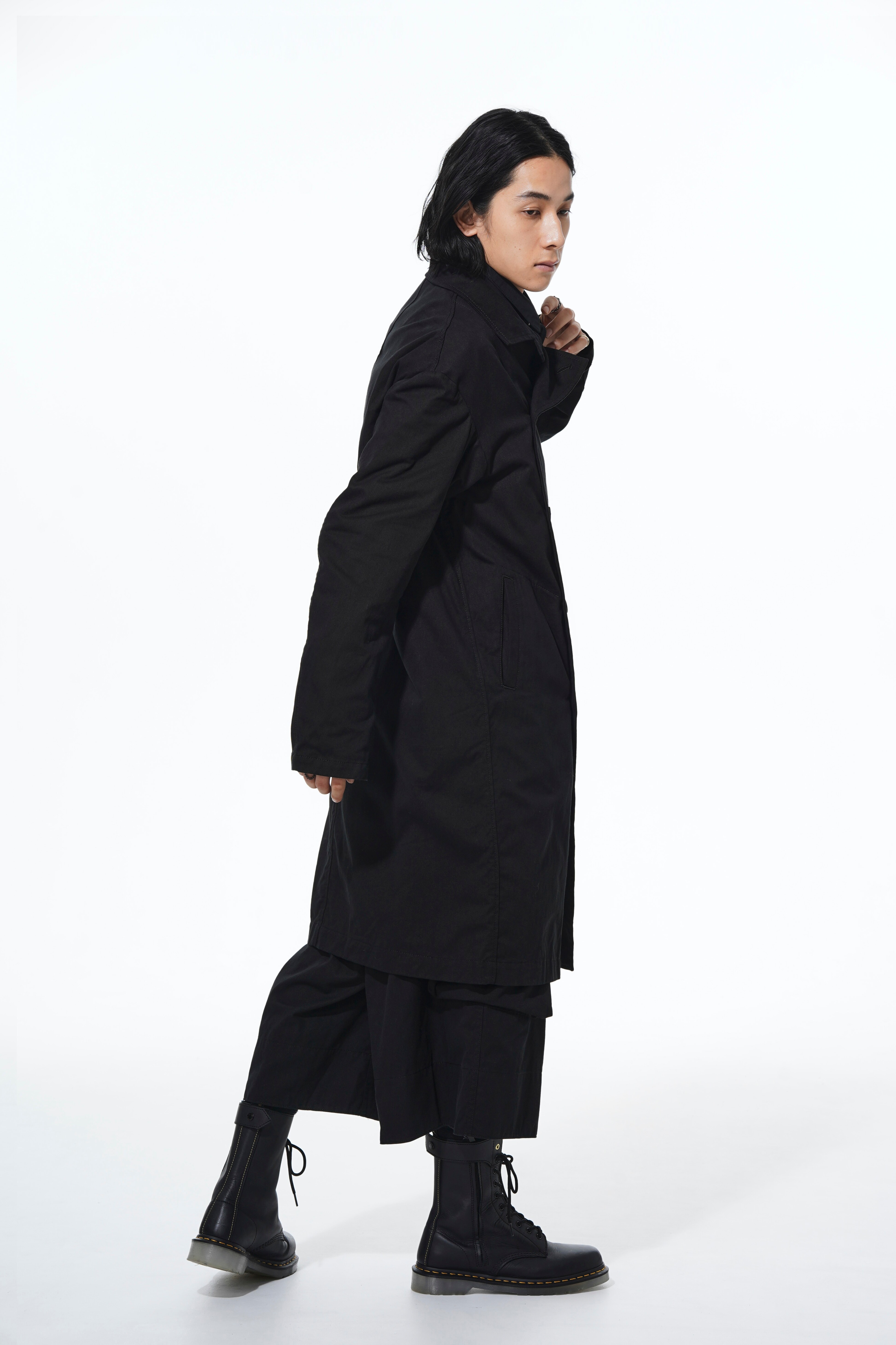 20/COTTON TWILL LONG COAT(M Black): S'YTE｜THE SHOP YOHJI YAMAMOTO