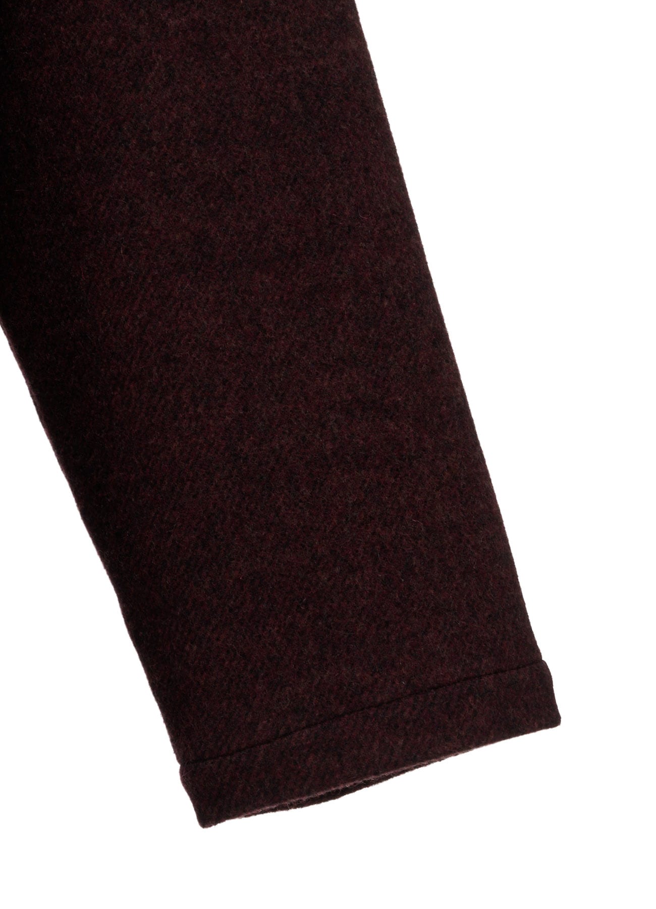 SOFT DOUBLE-WEAVE MELTON REVERSIBLE BUTTONLESS COAT