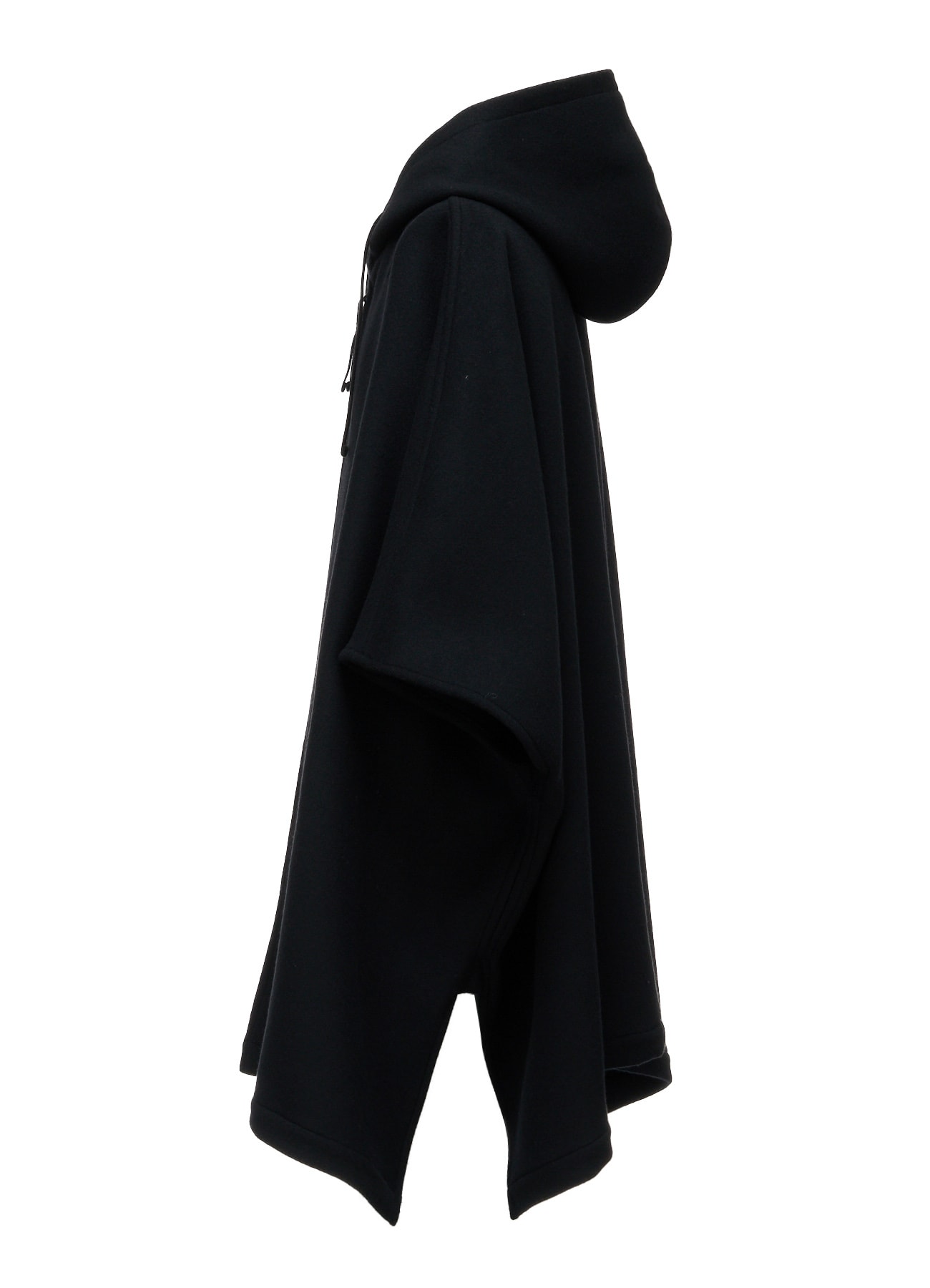 WOOL NYLON HOODED PONCHO