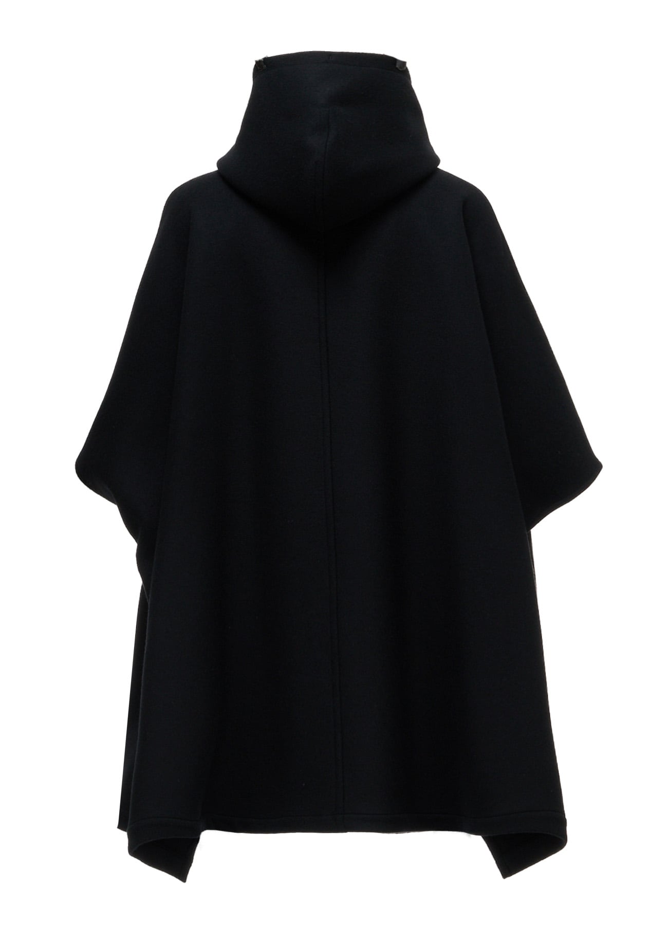 WOOL NYLON HOODED PONCHO