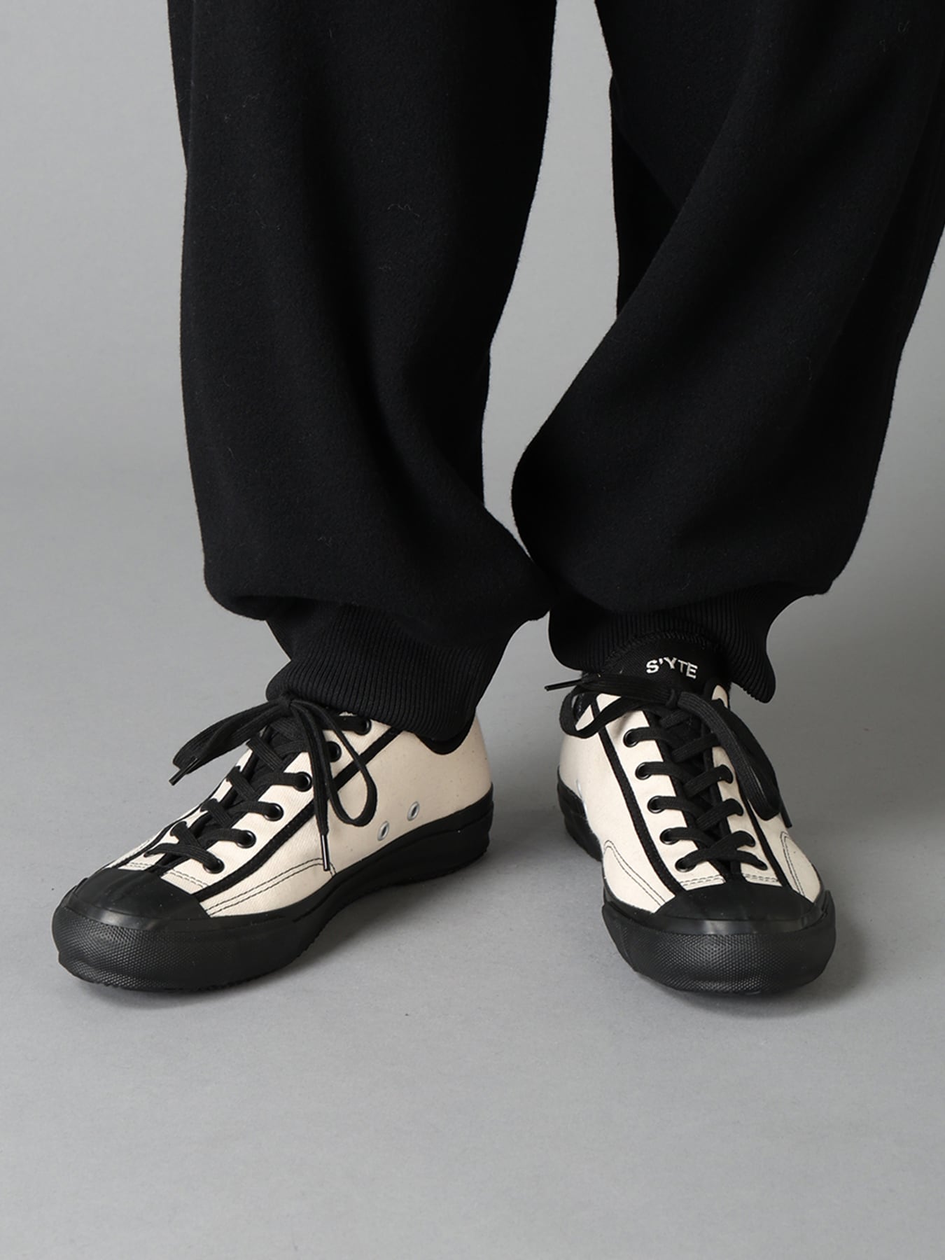 S'YTE × MOONSTAR LOGO COTTON CANVAS SNEAKERS - GC/001