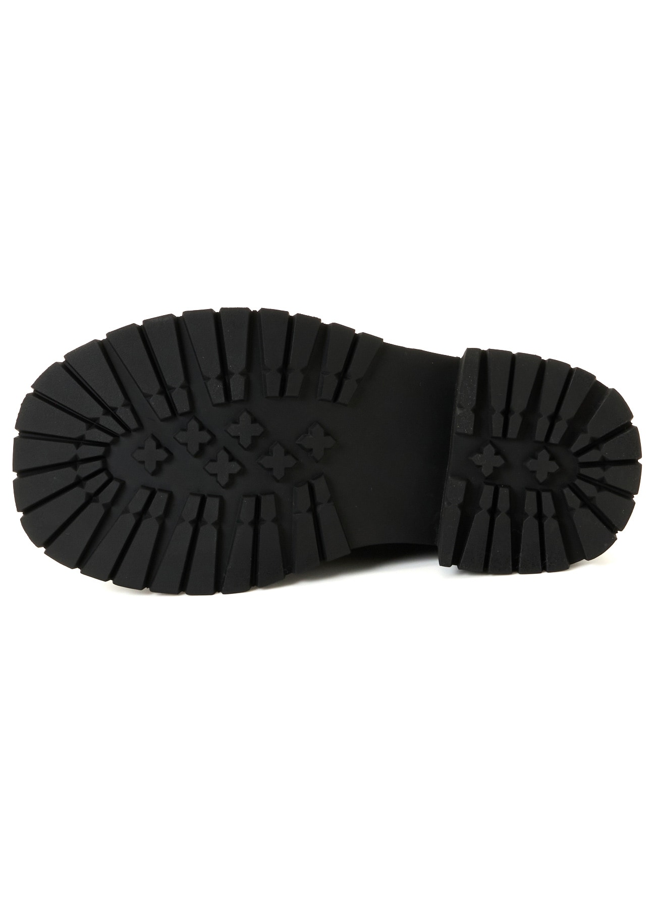 BULKY LEATHER ROUND TOE LACE-UP SHOES