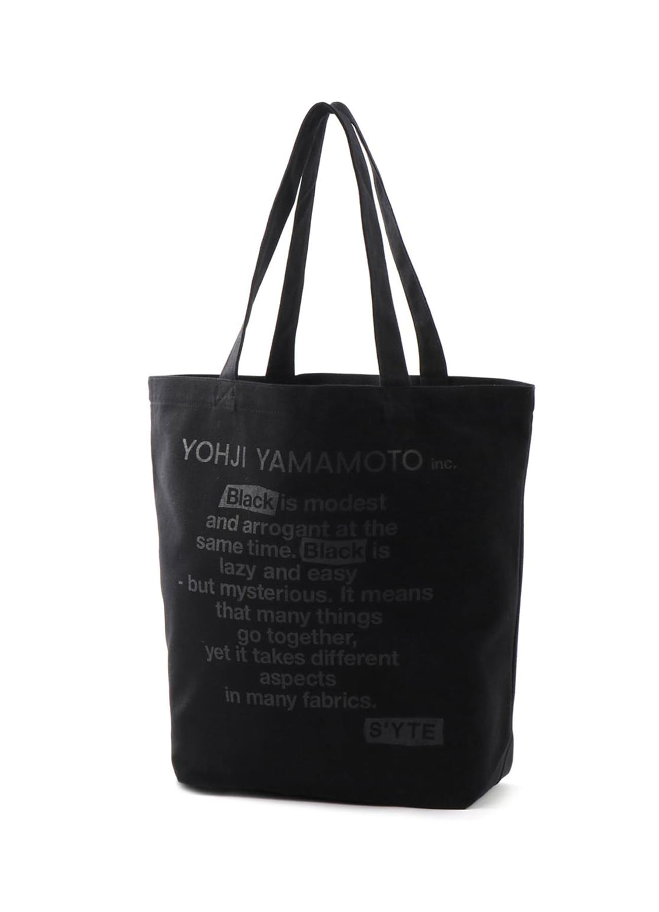 「BLACK IS MODEST」MESSAGE TOTE
