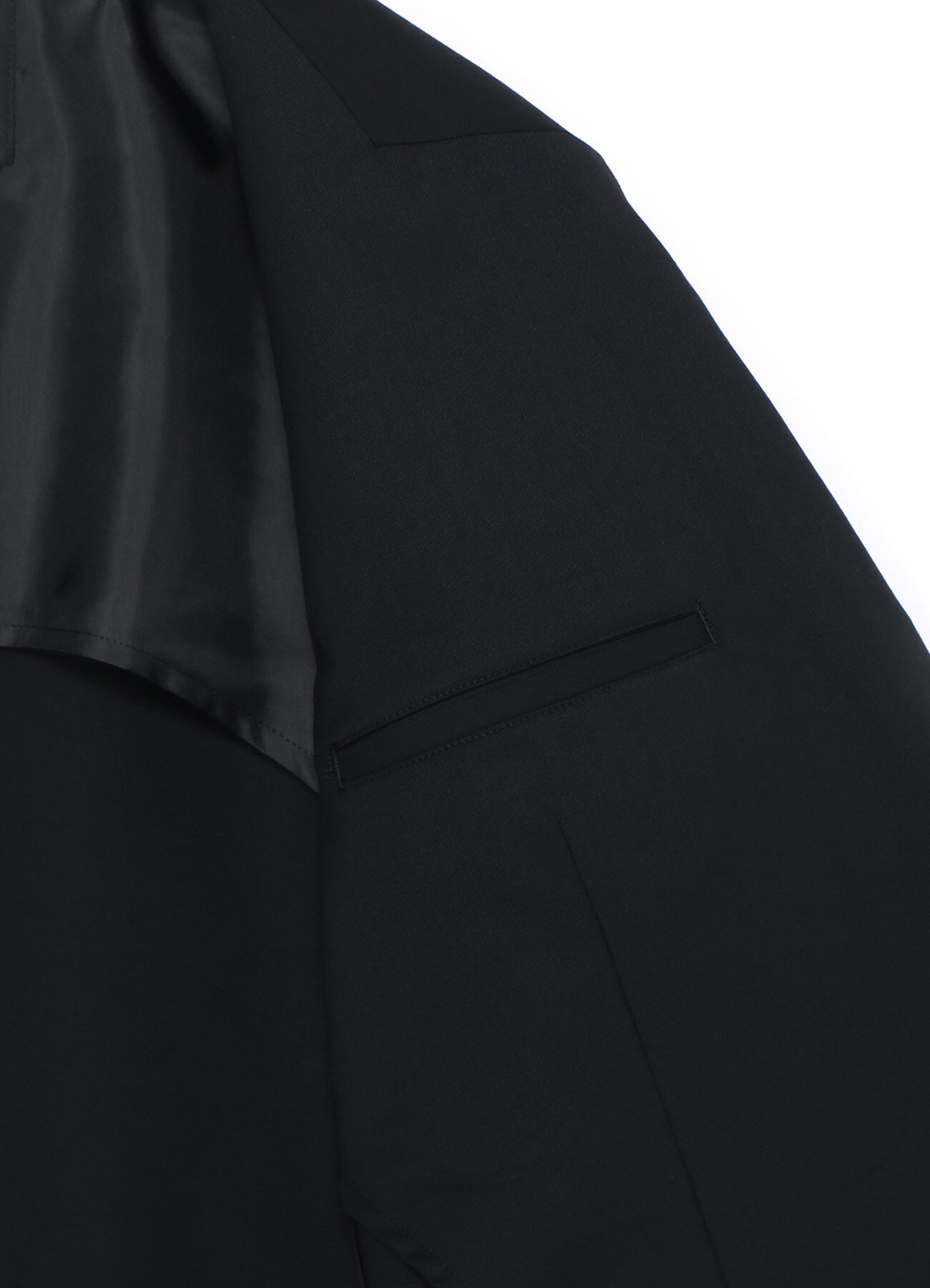 T/W GABARDINE GUSSETED HEM LONG JACKET(M Black): S'YTE｜THE SHOP