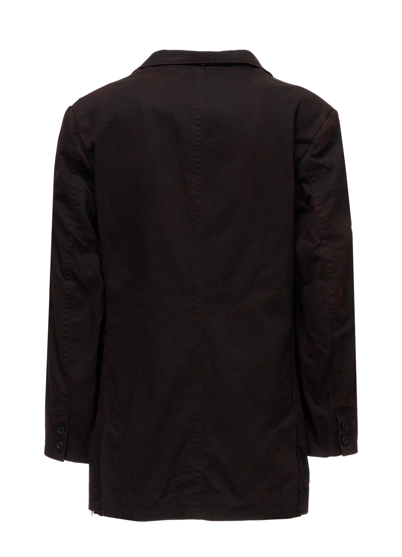 PIGMENT PRINT COTTON TWILL DOUBLE-LAPEL JACKET