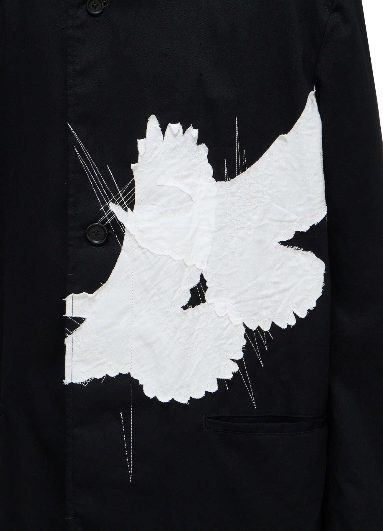20/COTTON TWILL CROW PATCH JACKET