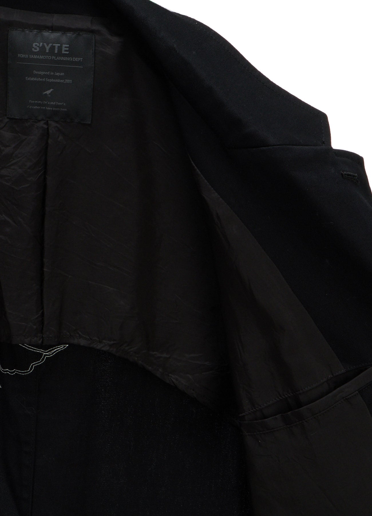 20/COTTON TWILL CROW PATCH JACKET