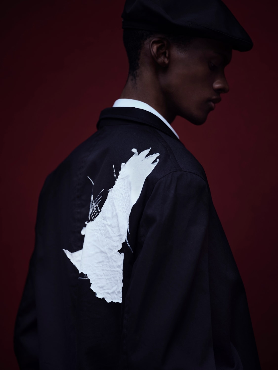 20/COTTON TWILL CROW PATCH JACKET