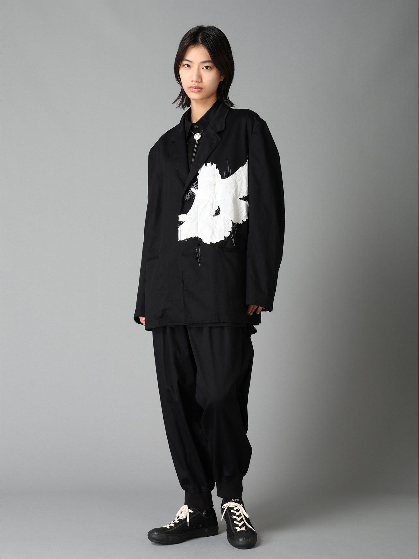 20/COTTON TWILL CROW PATCH JACKET