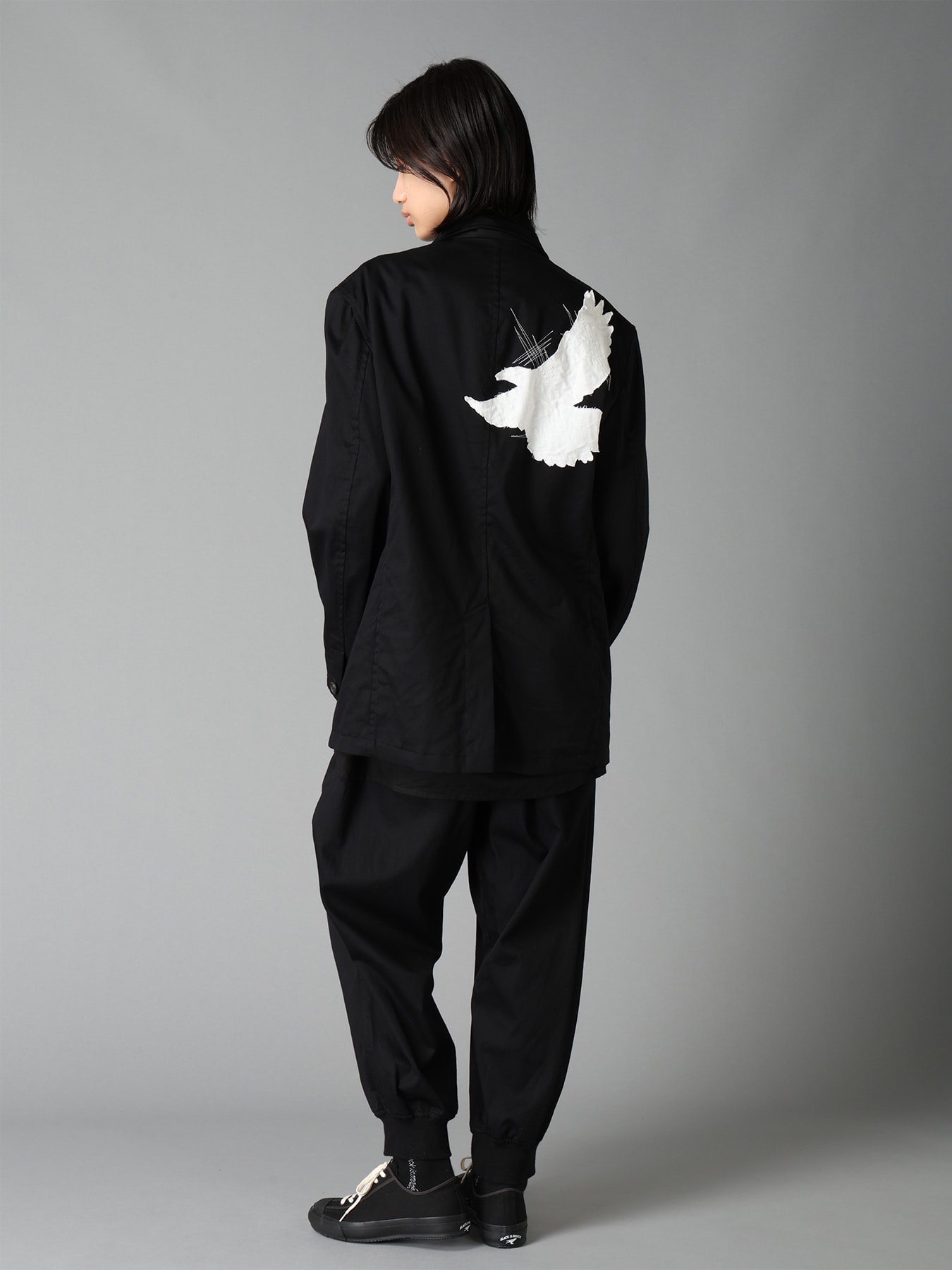 20/COTTON TWILL CROW PATCH JACKET