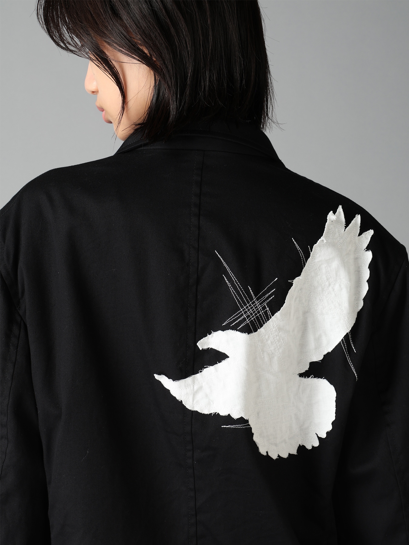 20/COTTON TWILL CROW PATCH JACKET