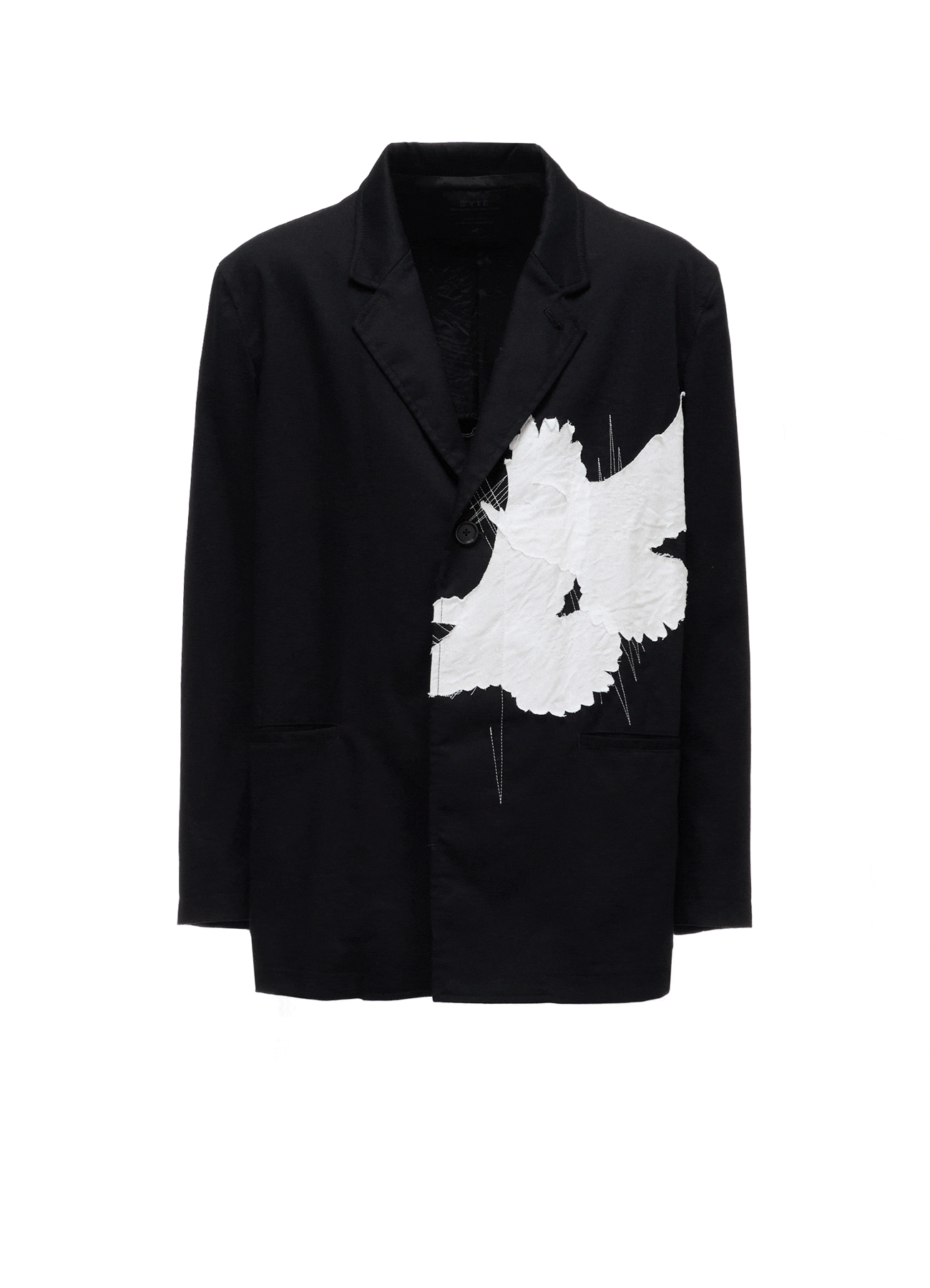 20/COTTON TWILL CROW PATCH JACKET