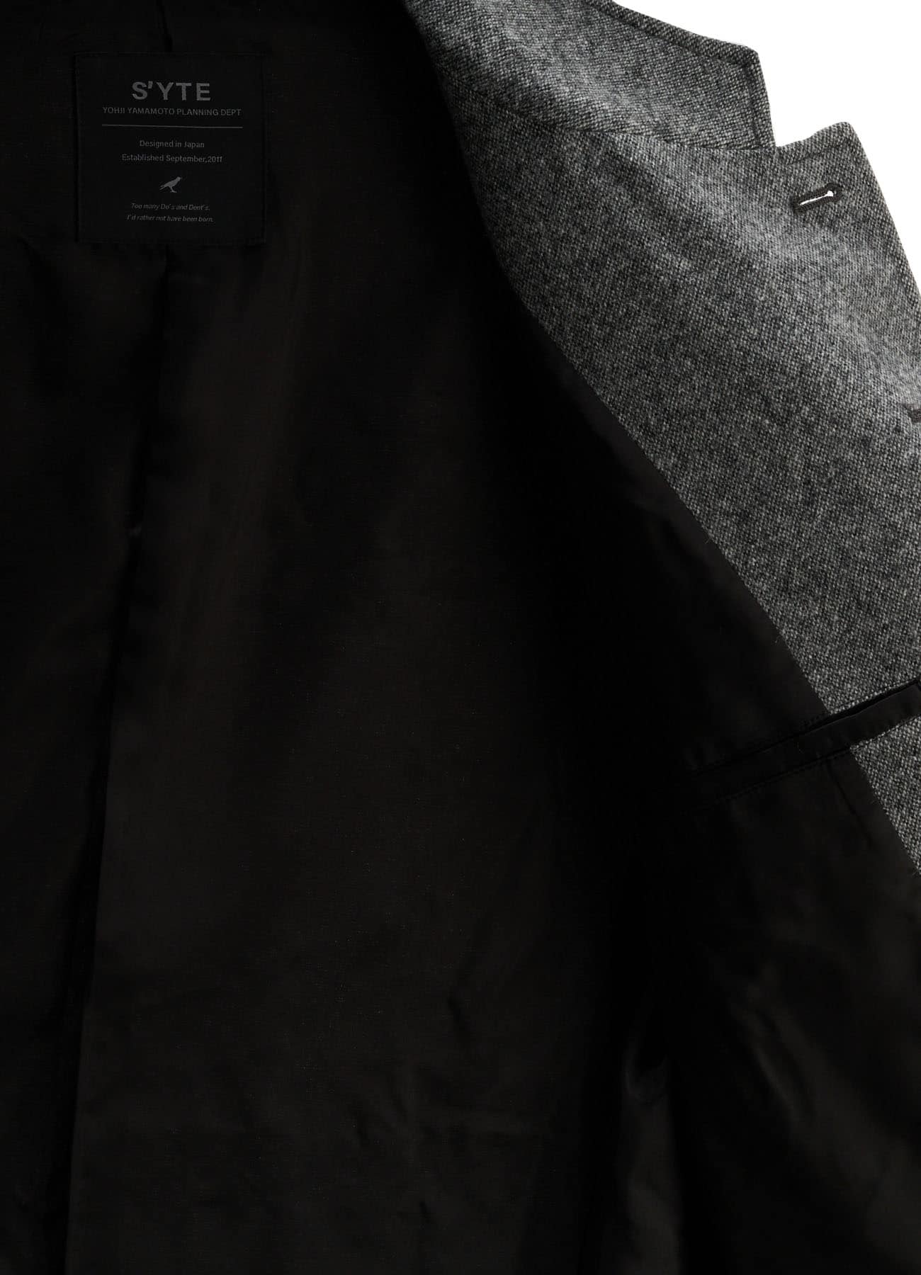 ECO WOOL EMBROIDERIED PATCH JACKET