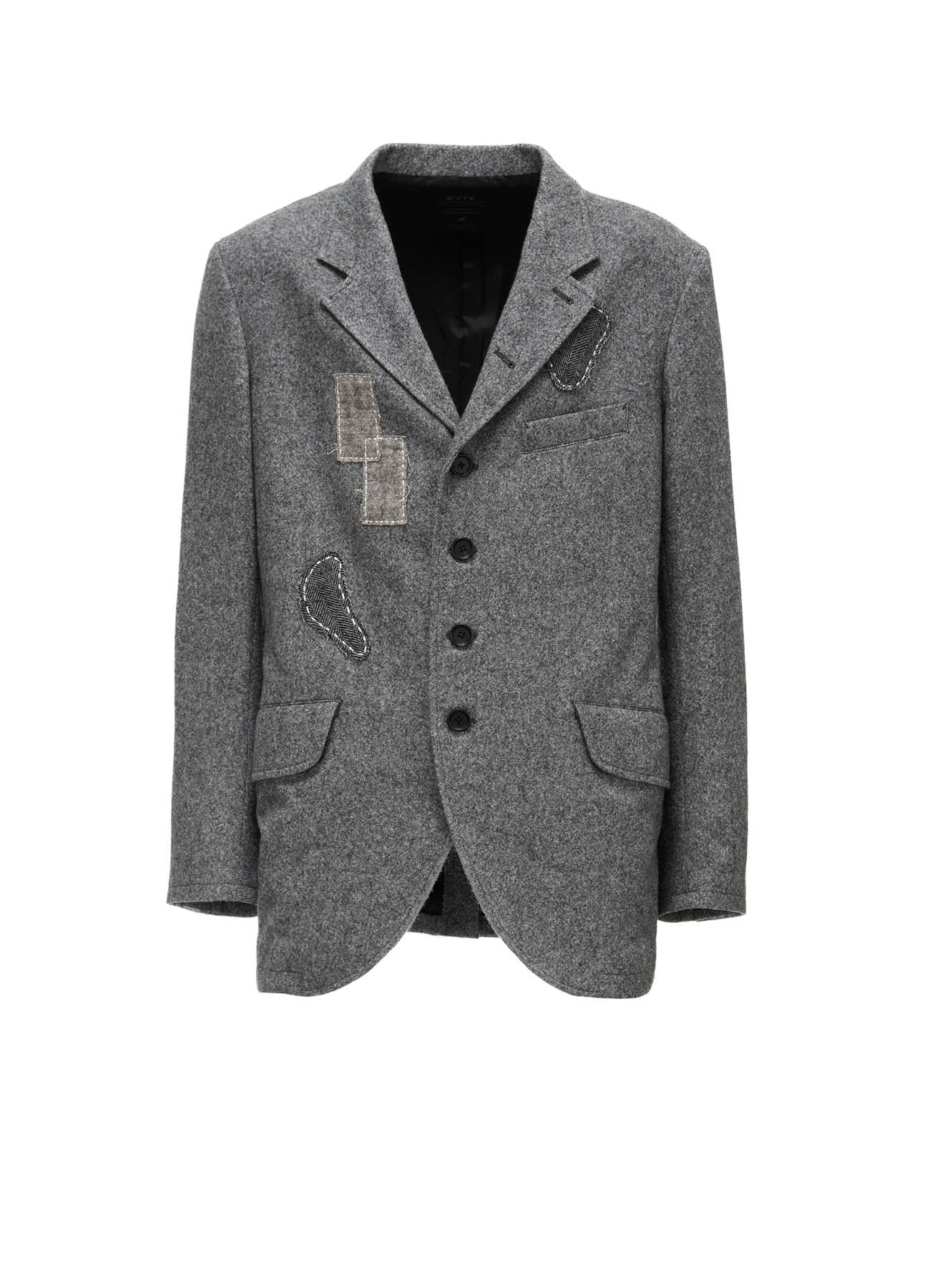 ECO WOOL EMBROIDERIED PATCH JACKET