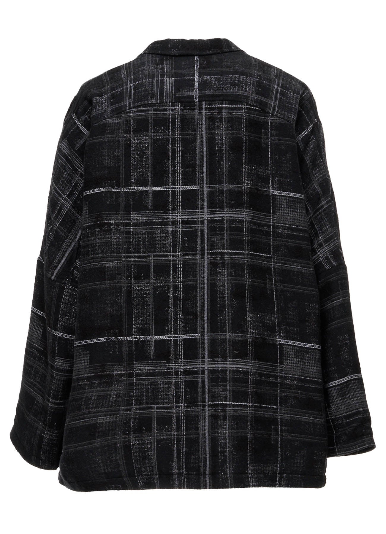 CHECK JACQUARD RAGLAN JACKET