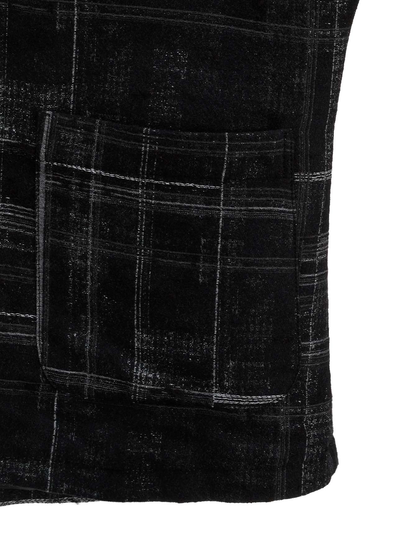 CHECK JACQUARD RAGLAN JACKET
